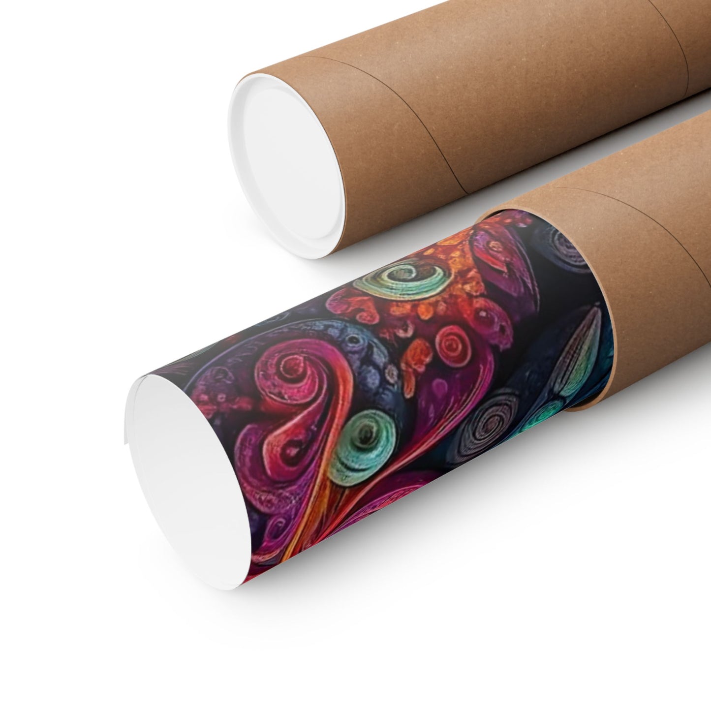 Tranquil Reverie: PEACE Hippy Dragon Matte Vertical Posters