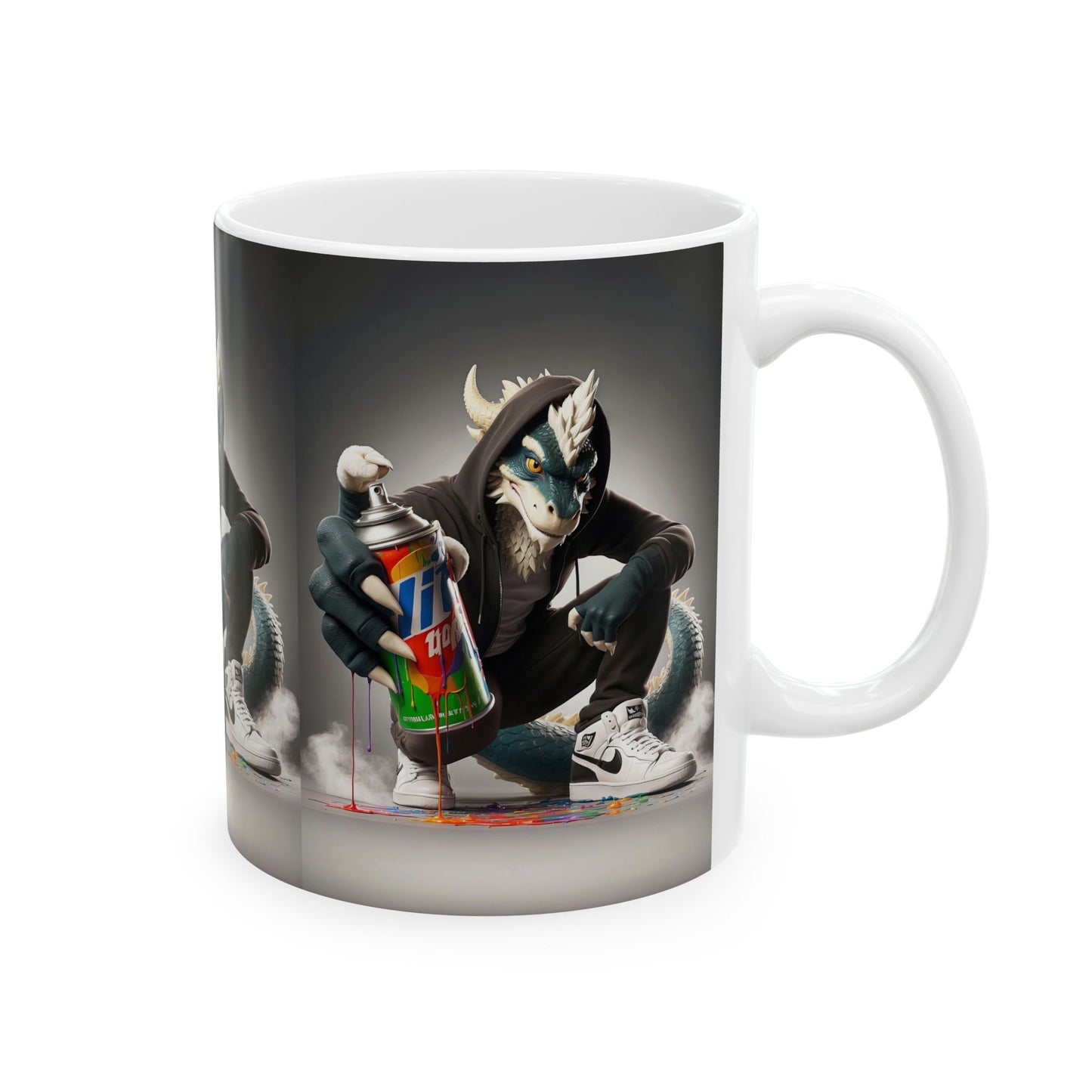 The Dragon's Canvas Ceramic Mug, 11oz