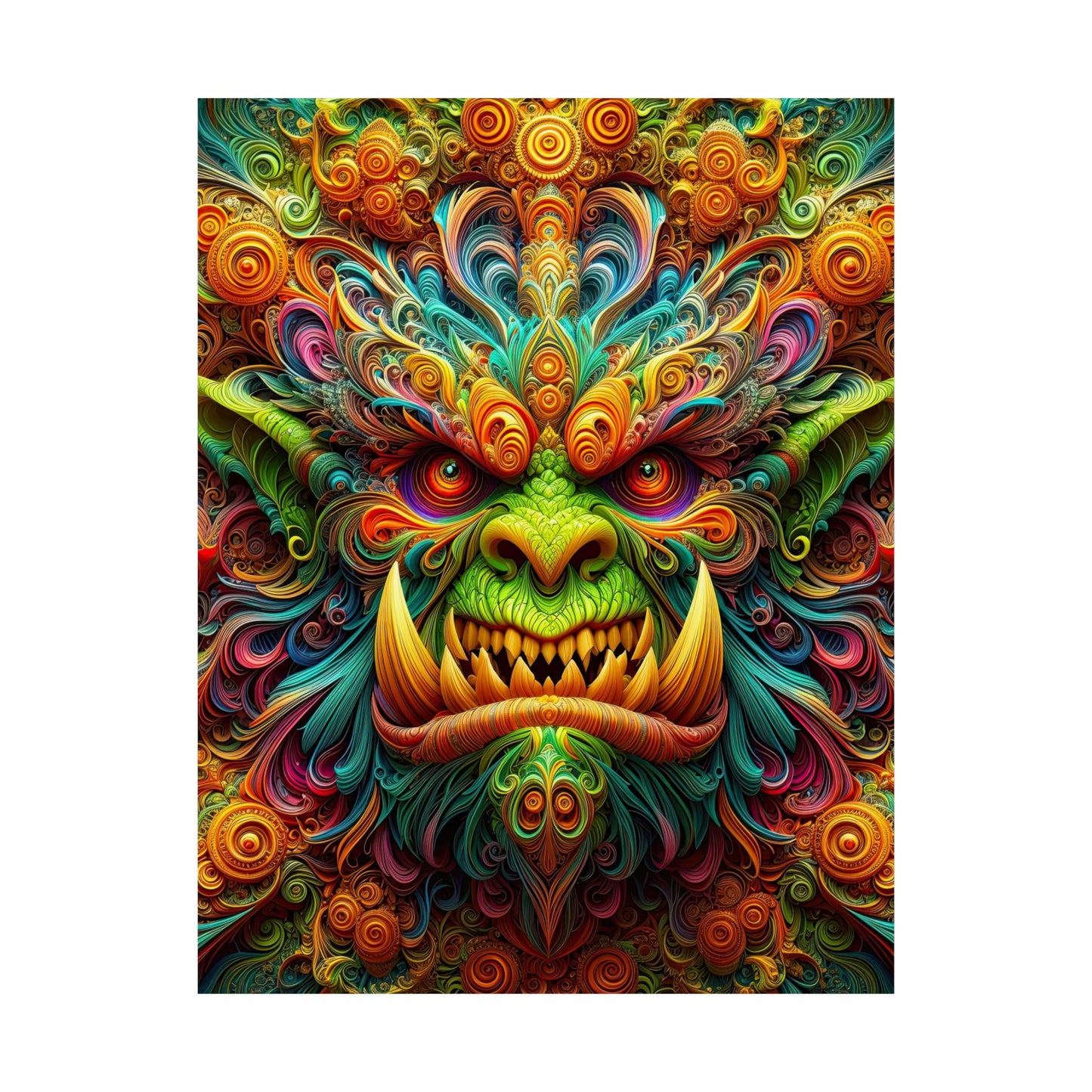 Enchanting Orc: Mythical Majesty Matte Vertical Posters