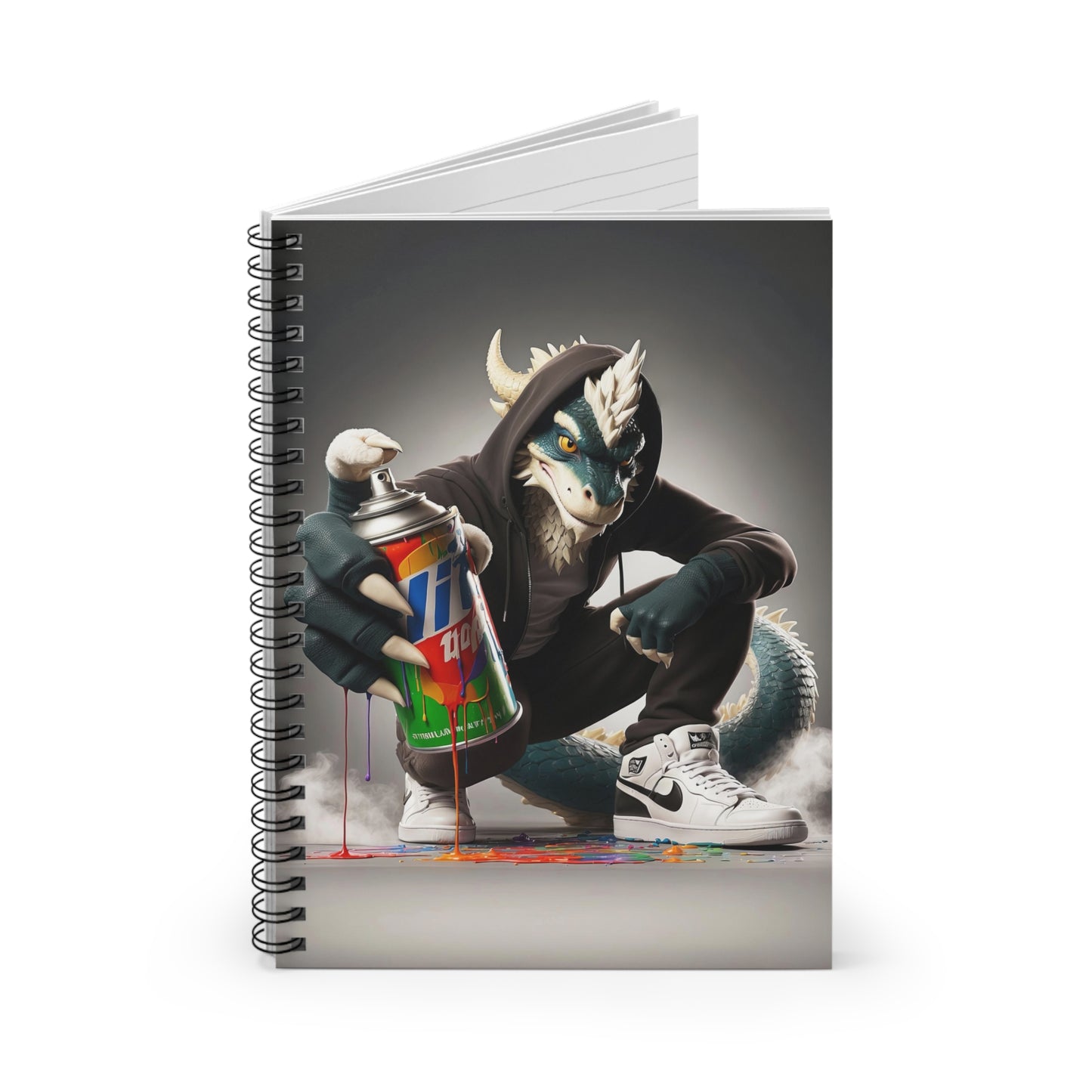 The Dragon's Canvas Spiral Notebook - Ruled Line