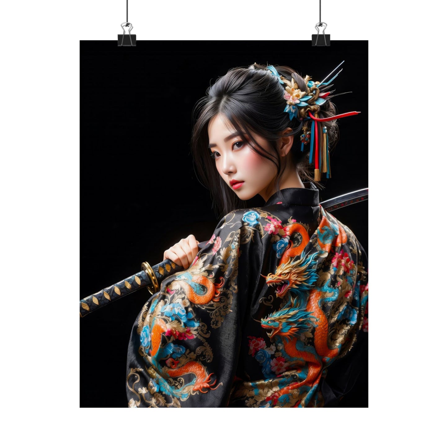 Dragon Damsel Matte Vertical Posters