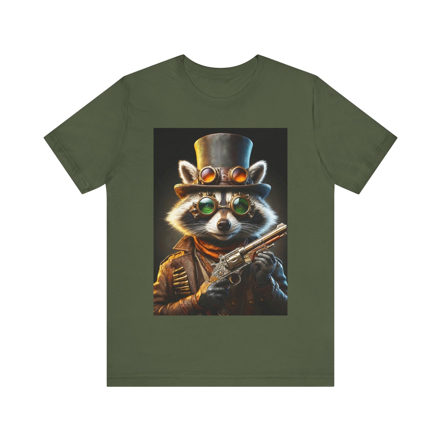 Steam Raccoon Unisex Jersey Short Sleeve Tee