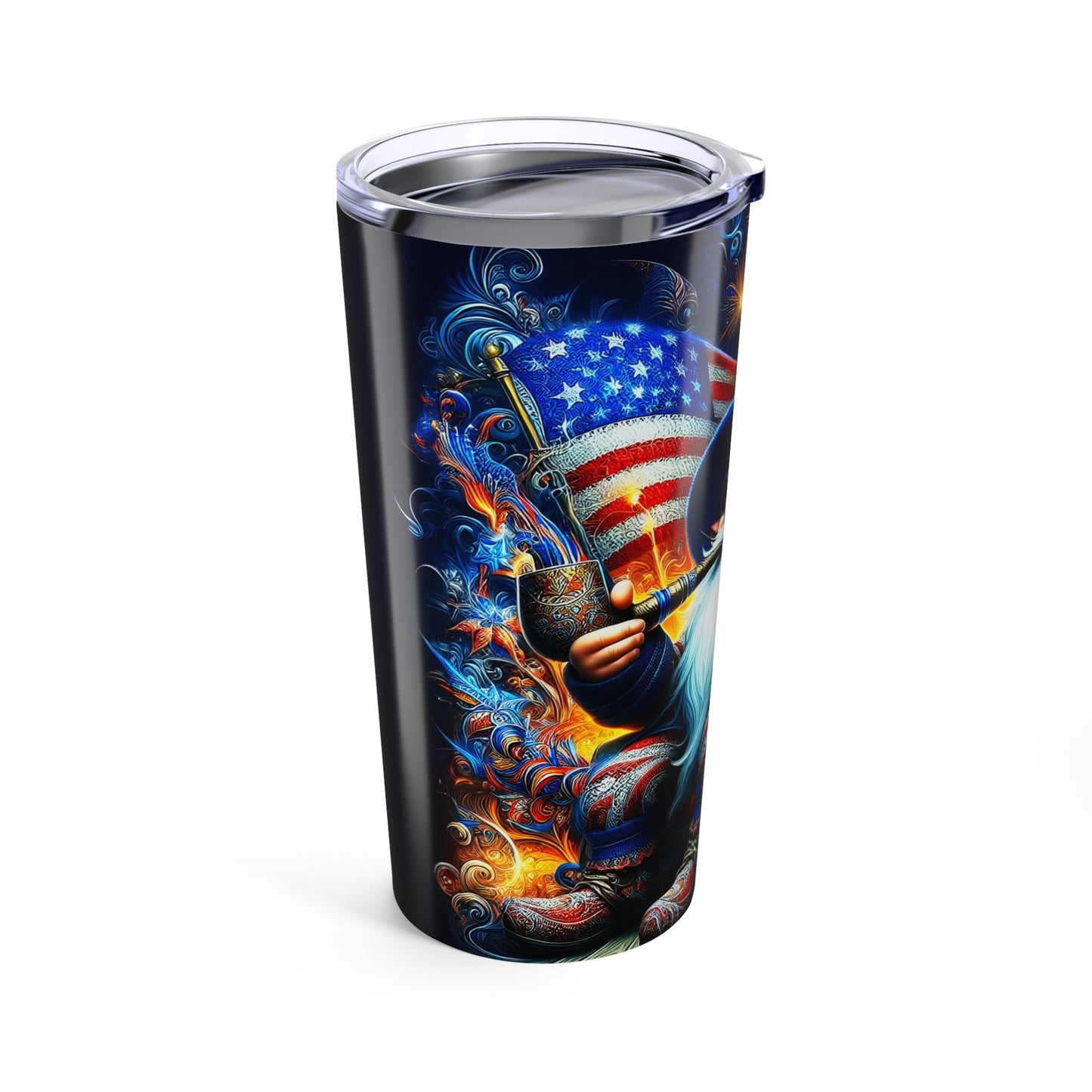 Patriotic Gnome in the USA Tumbler 20oz