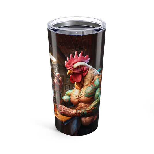 Ink & Feathers: The Ballad of Rocky Rooster Tumbler 20oz