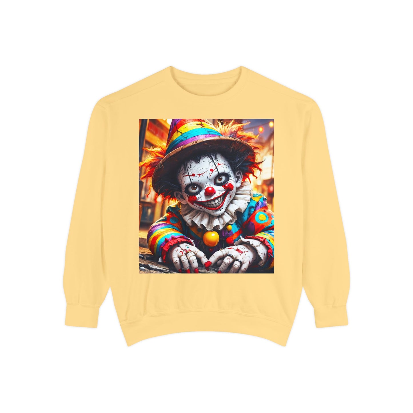 Grim Grins Unisex Garment-Dyed Sweatshirt