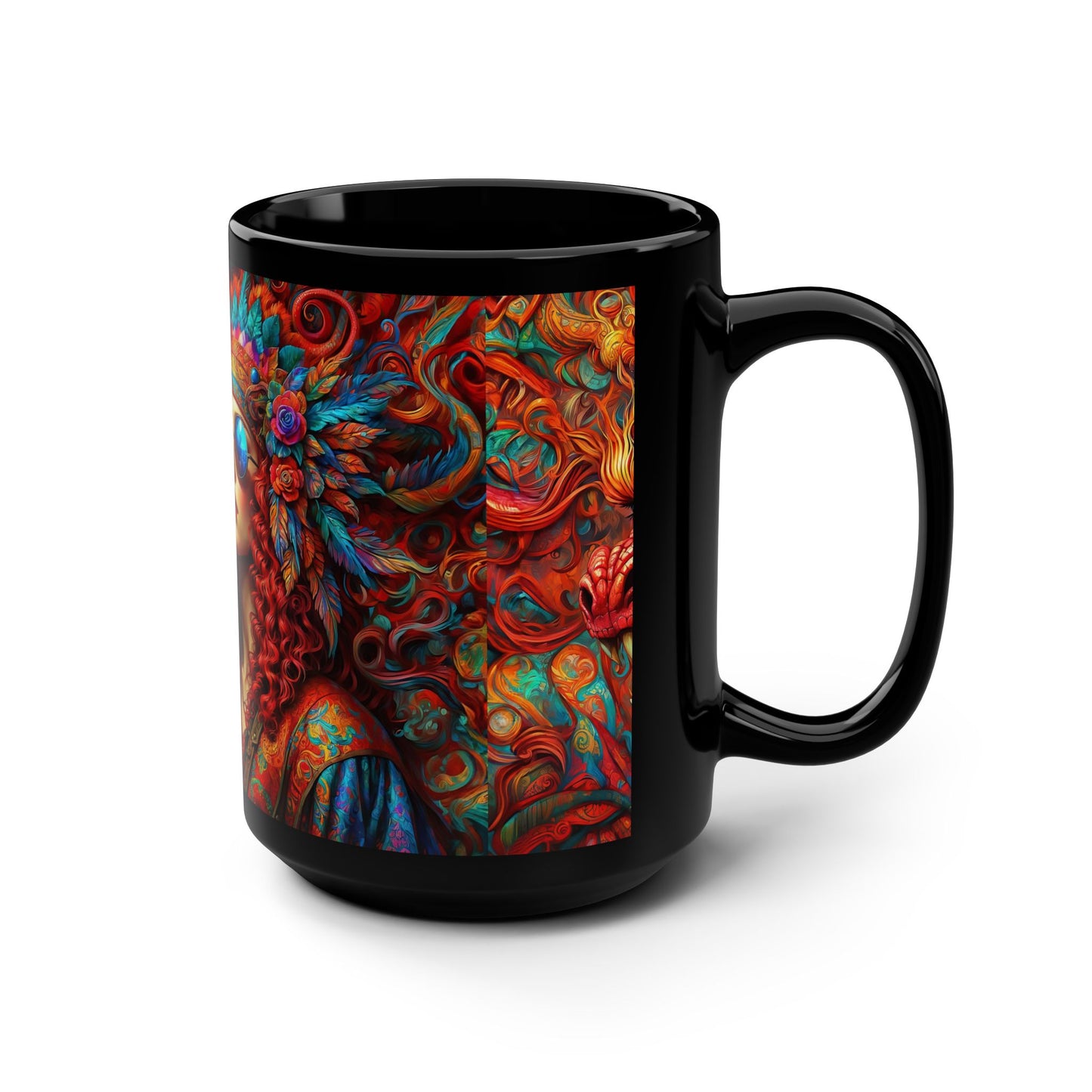 Eternal Enchantment: Dragon's Brew Black Mug, 15oz