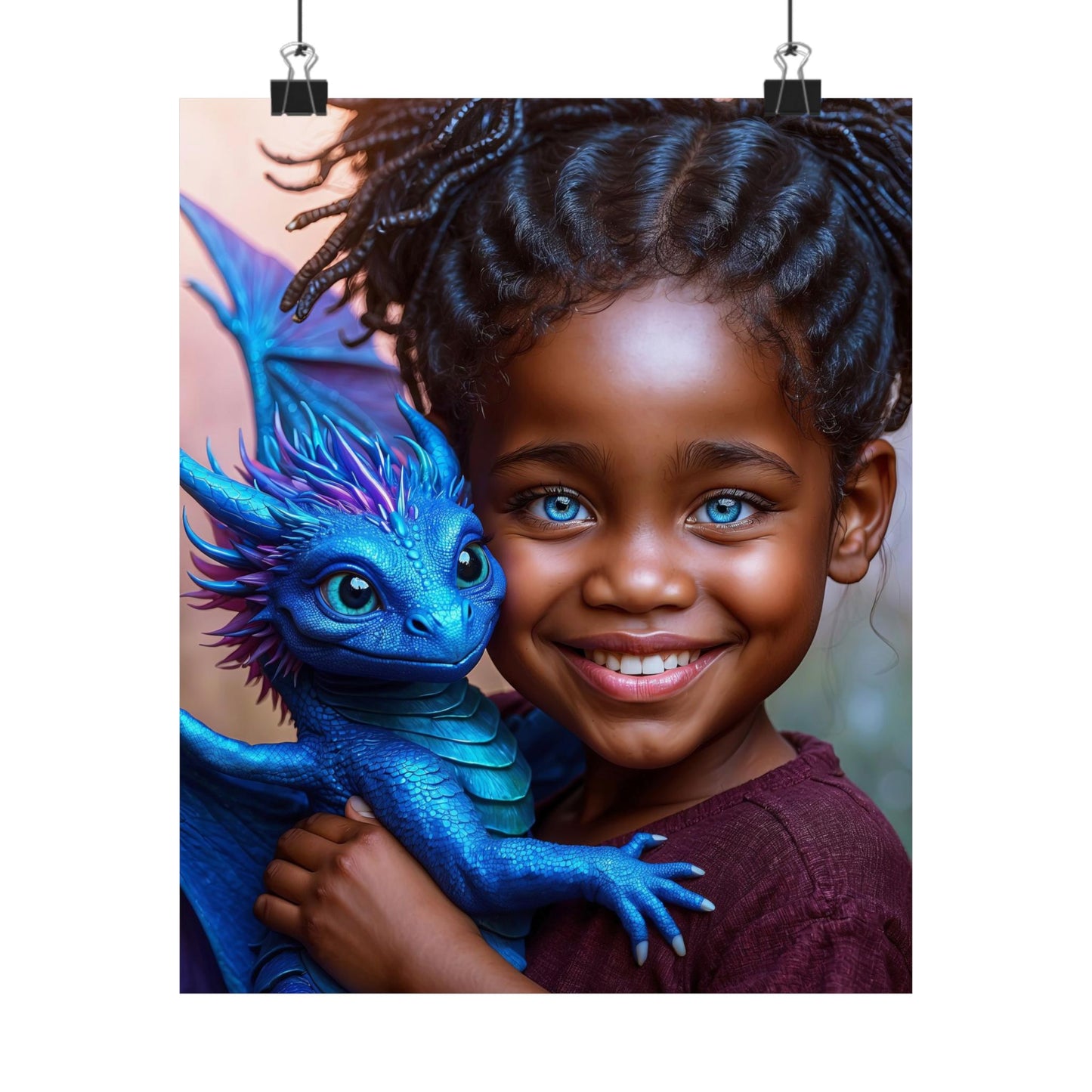 Whispers of Draconic Bonds Matte Vertical Posters