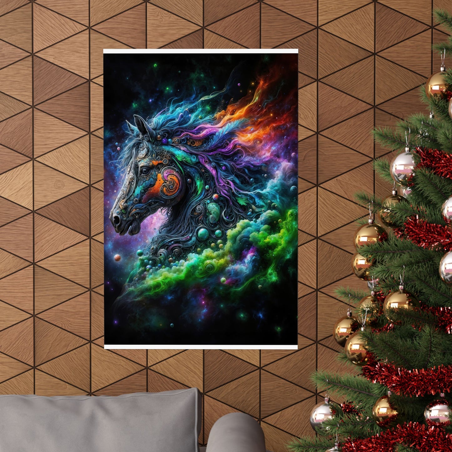 The Celestial Stallion Matte Vertical Posters