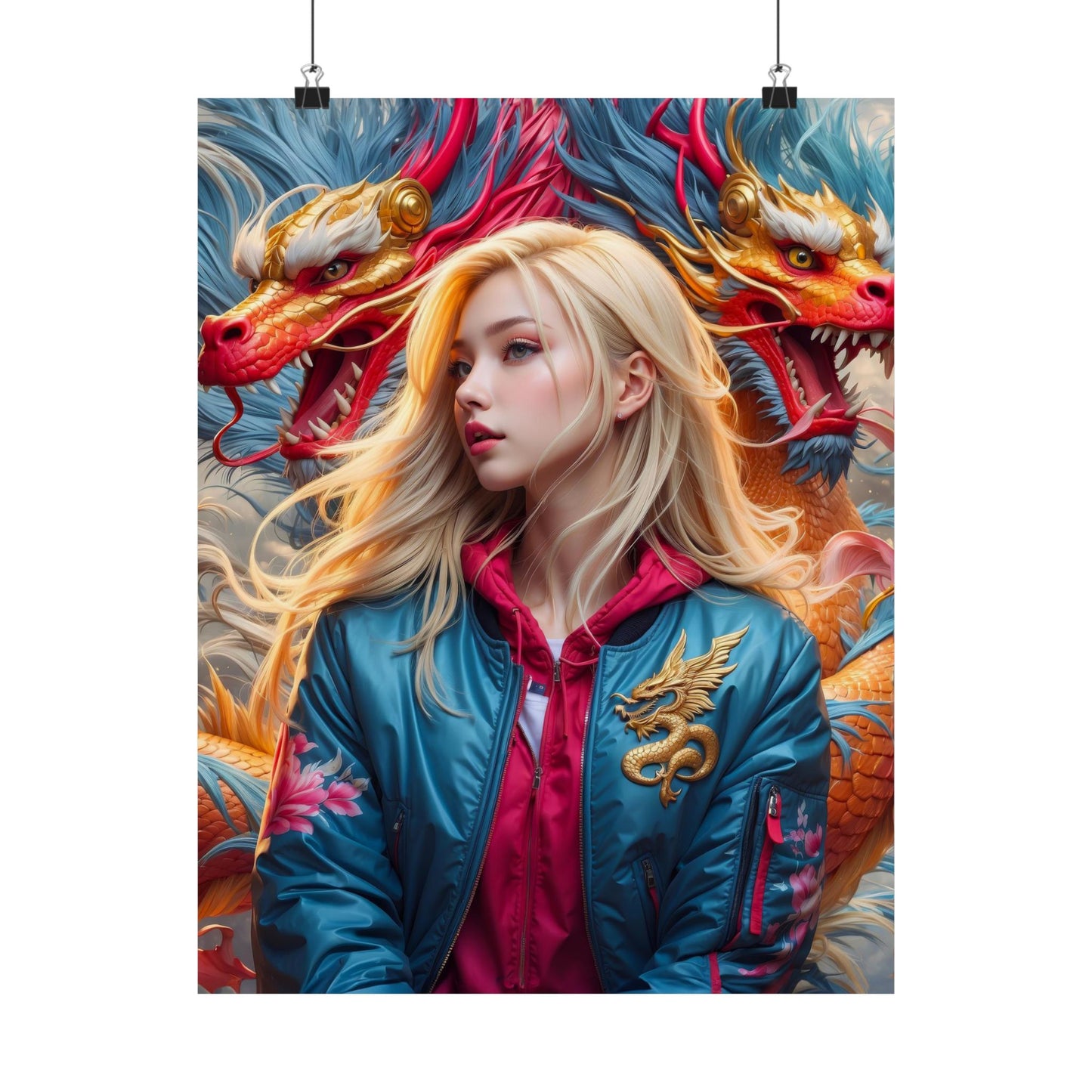 Dragon's Veil Matte Vertical Posters