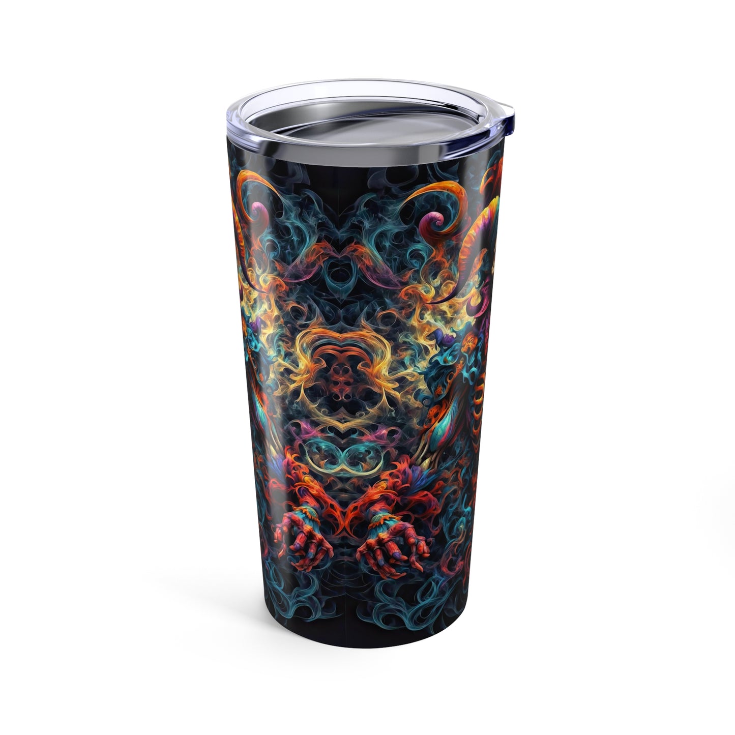 Eternal Enigma: Dark Jester's Mandala  Tumbler 20oz