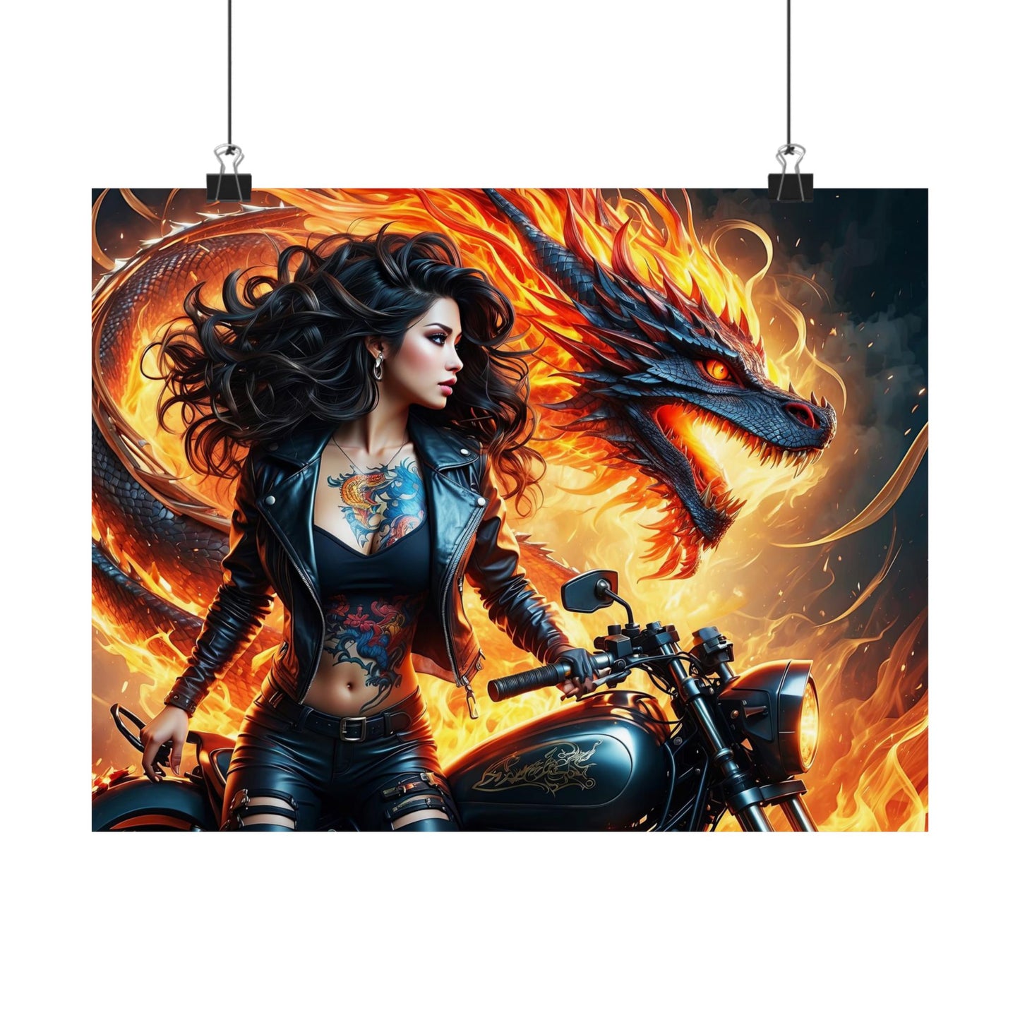 Flames of Destiny Matte Horizontal Posters