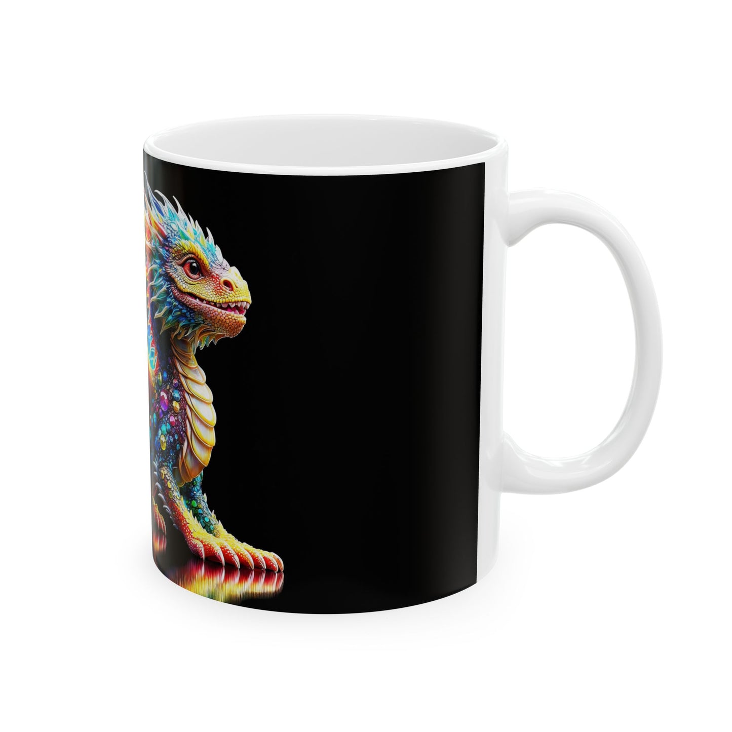 Enchanting Dragonscape Ceramic Mug 11oz