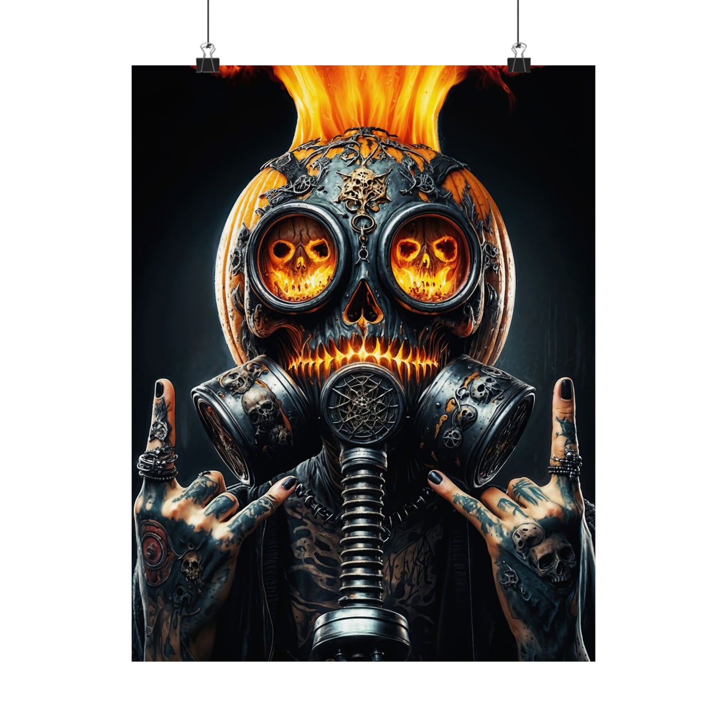 The Inferno Warden  Matte Vertical Posters