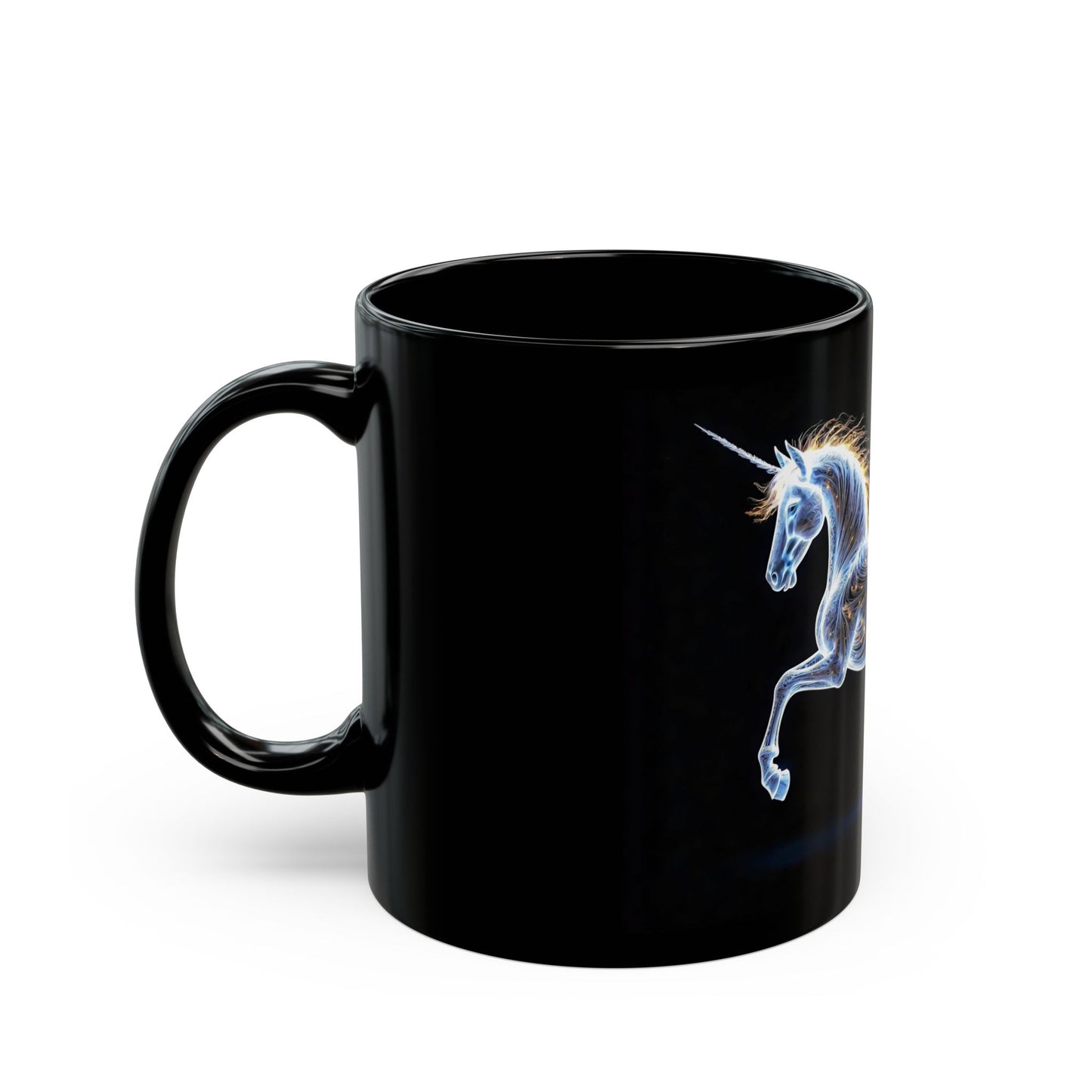 Ethereal Threads Celestial Pegasus 11oz Black Coffee Mug