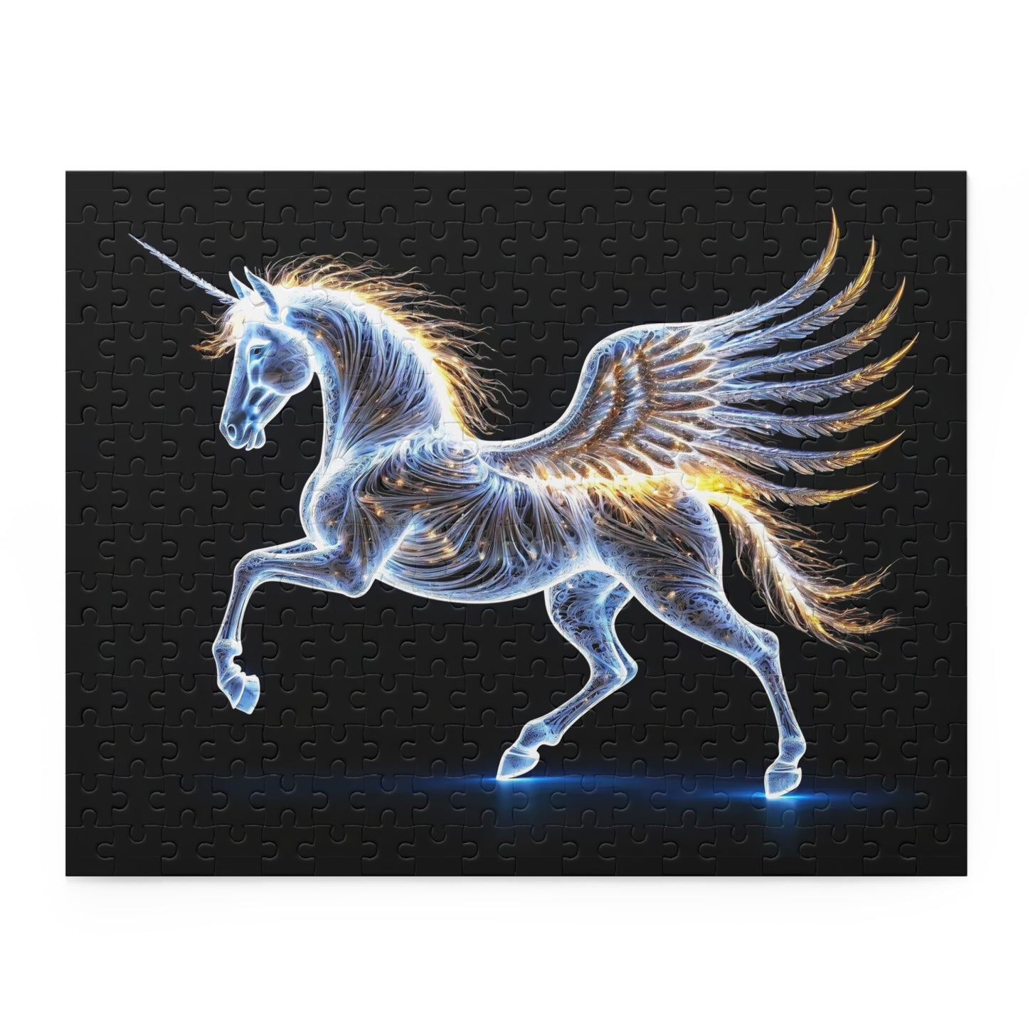 Ethereal Threads Celestial Pegasus Jigsaw Puzzle - Choose Your Challenge (120, 252, 500 Pieces)