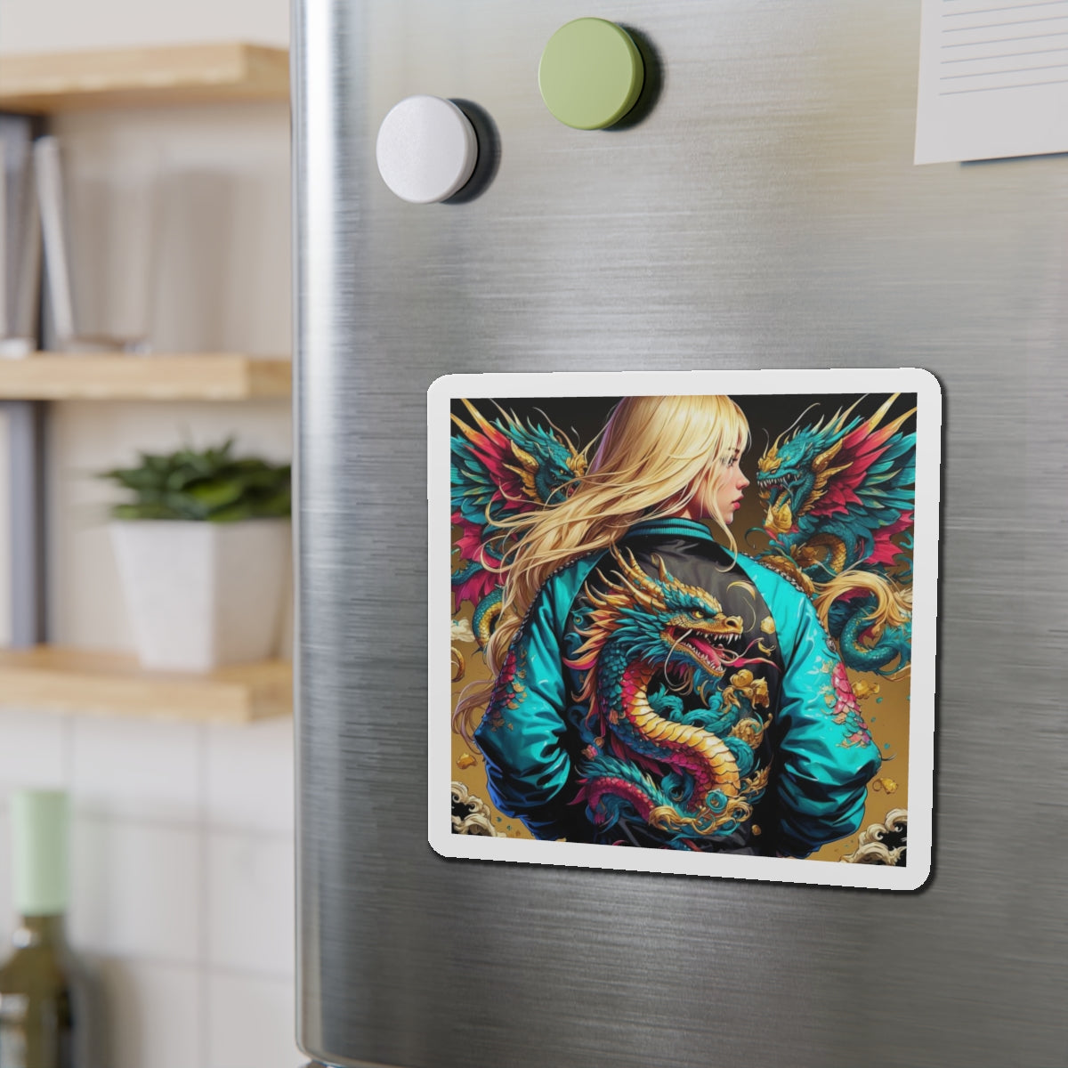 The Dragon's Guardian Die-Cut Magnets