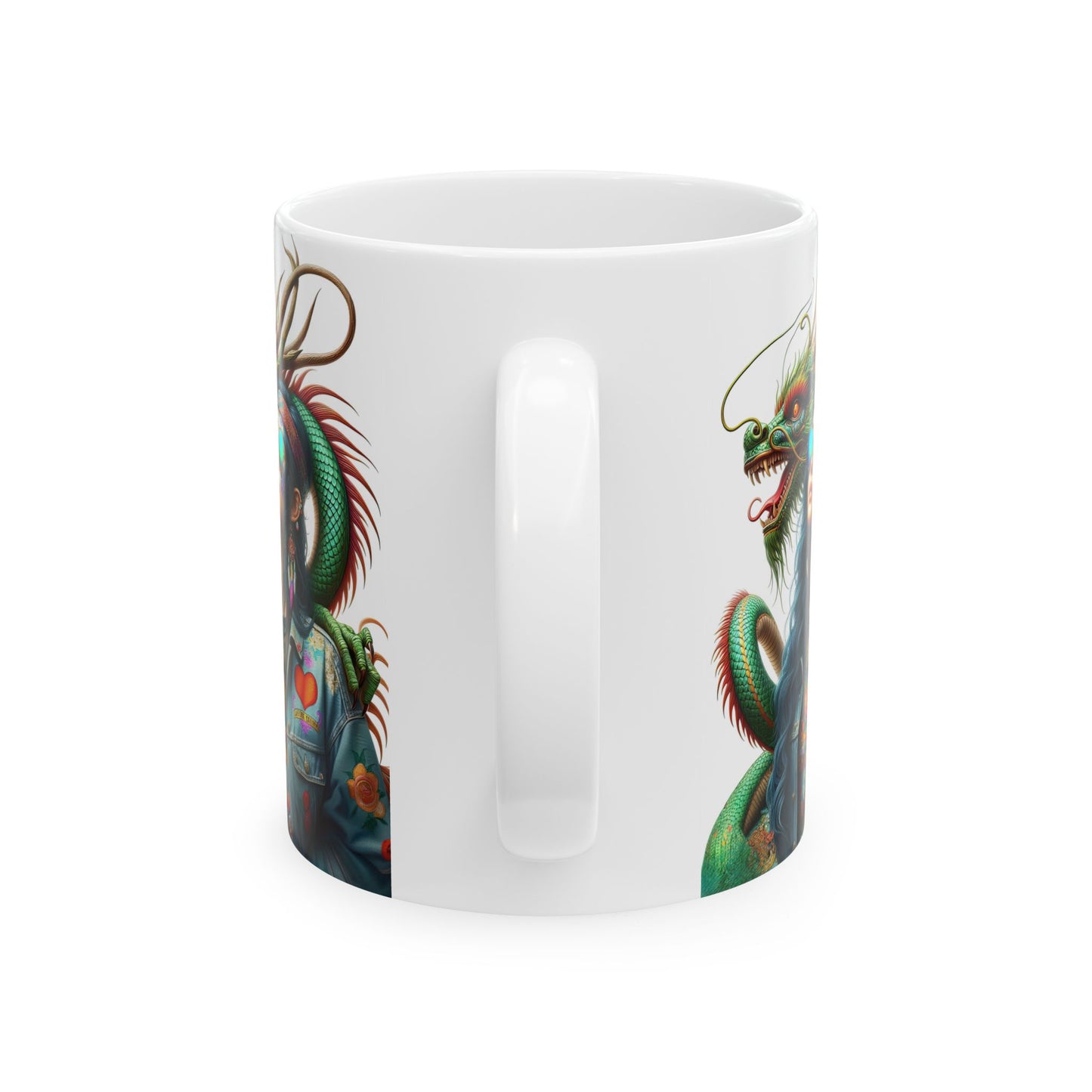 Dragon & Hippie Harmony Ceramic Mug 11oz