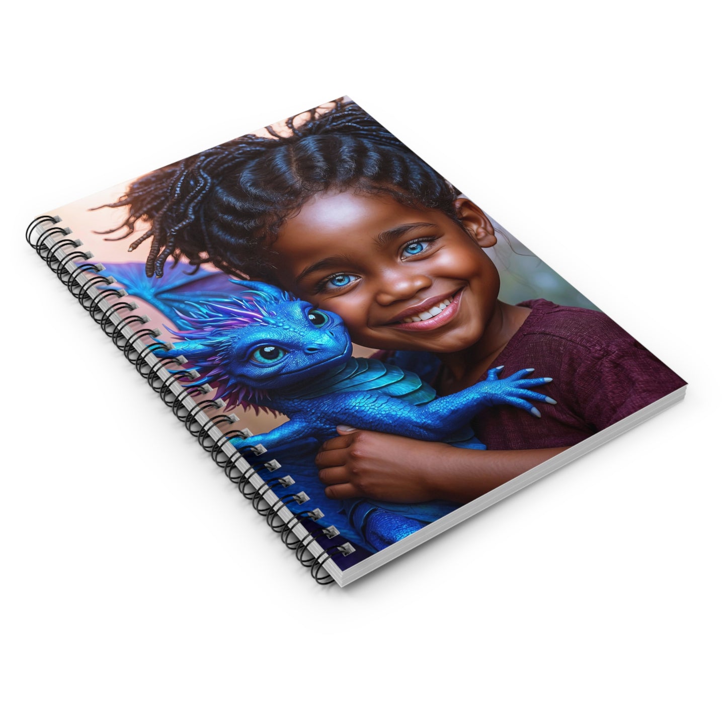 Whispers of Draconic Bonds Spiral Notebook - Ruled Line