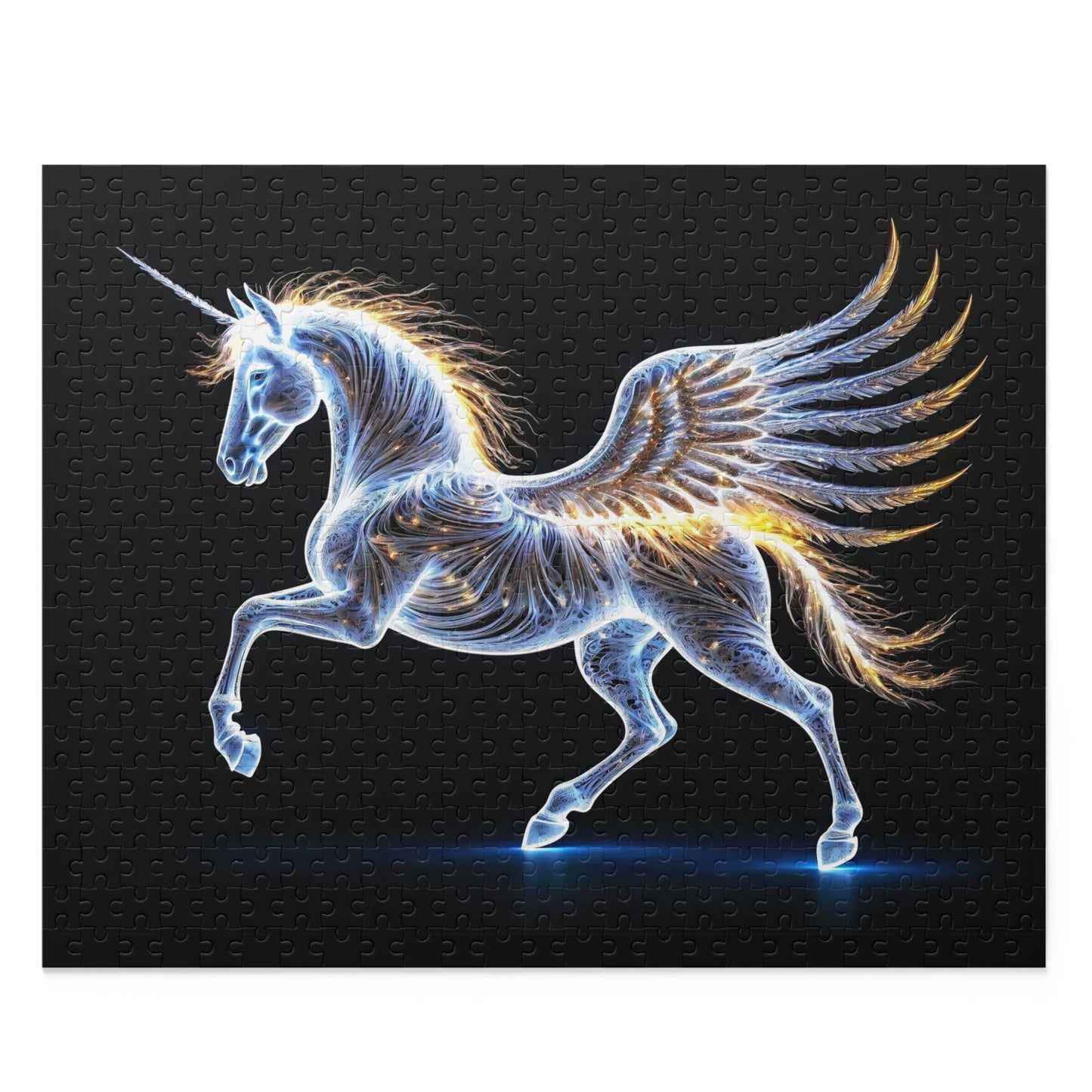 Ethereal Threads Celestial Pegasus Jigsaw Puzzle - Choose Your Challenge (120, 252, 500 Pieces)