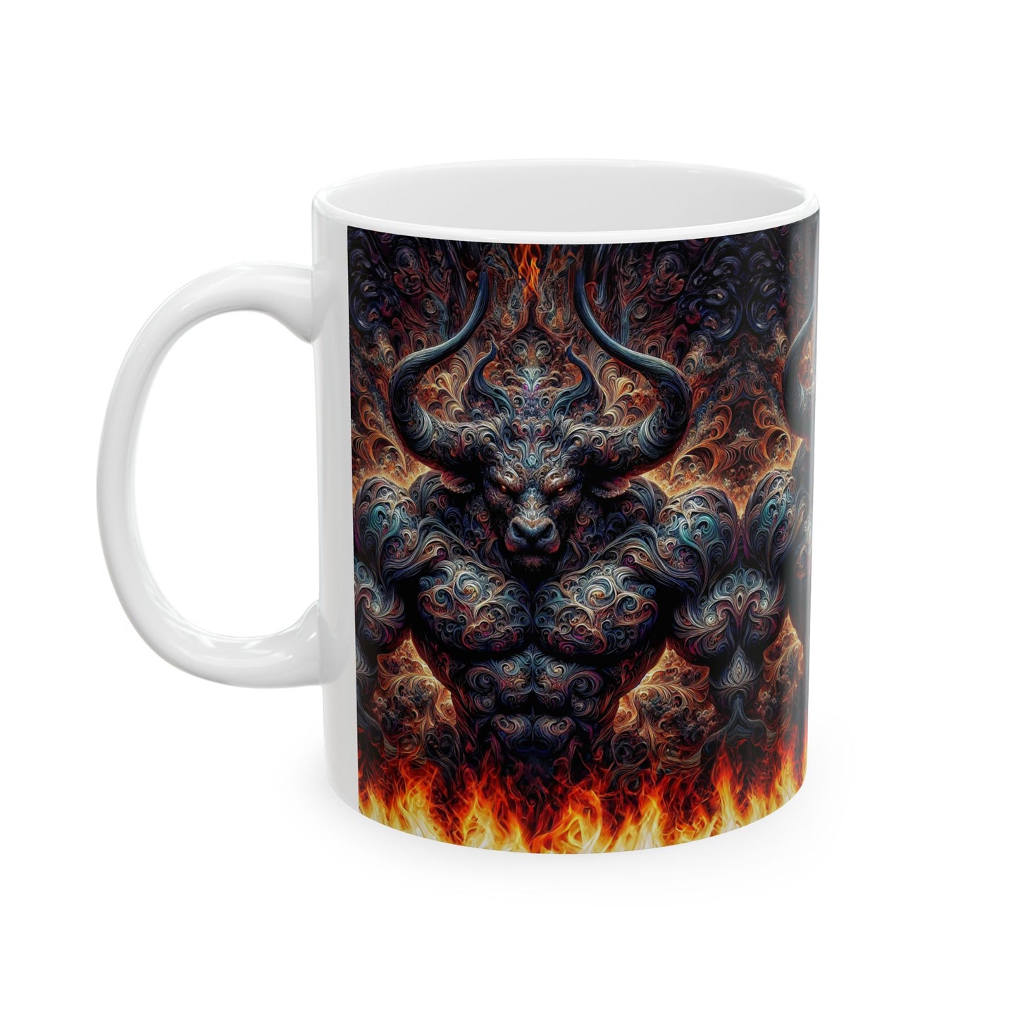 Pyrothrax's Ember Brew Fantasy Art Ceramic Mug 11oz