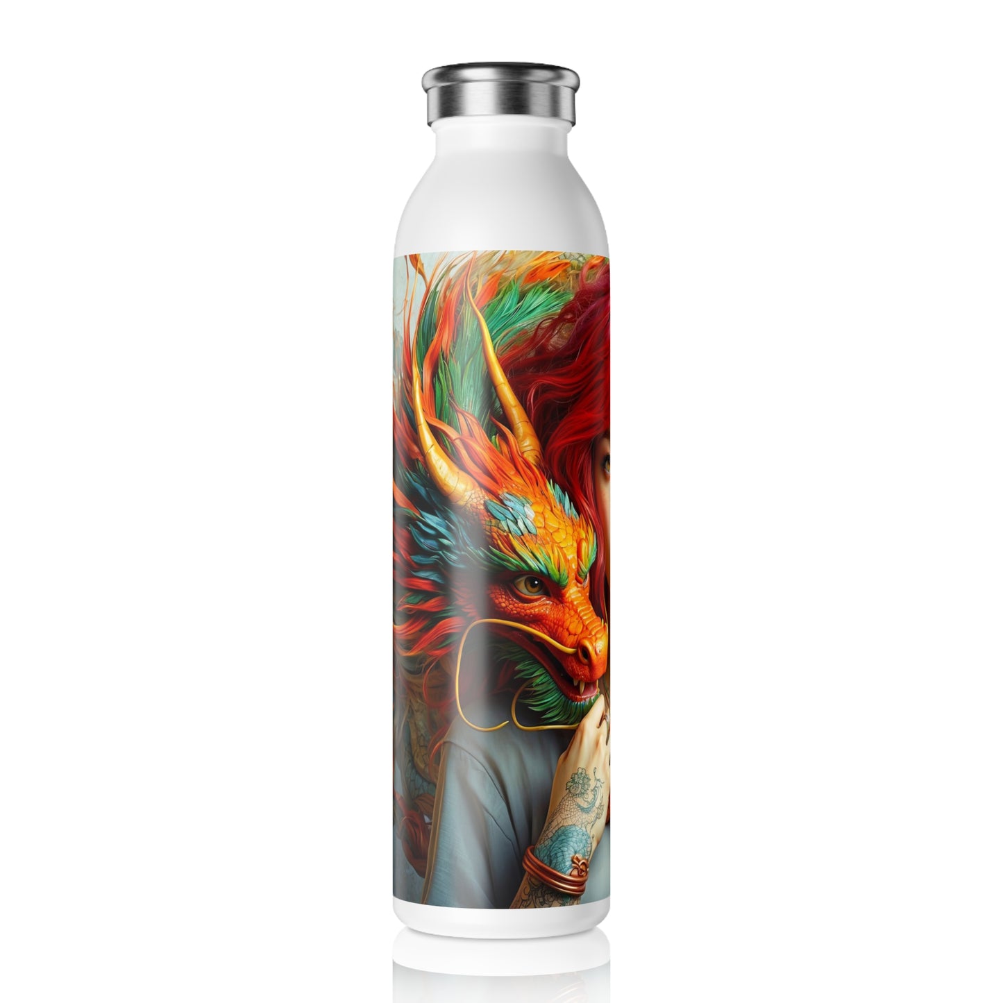 The Dragon's Muse Slim Water Bottle