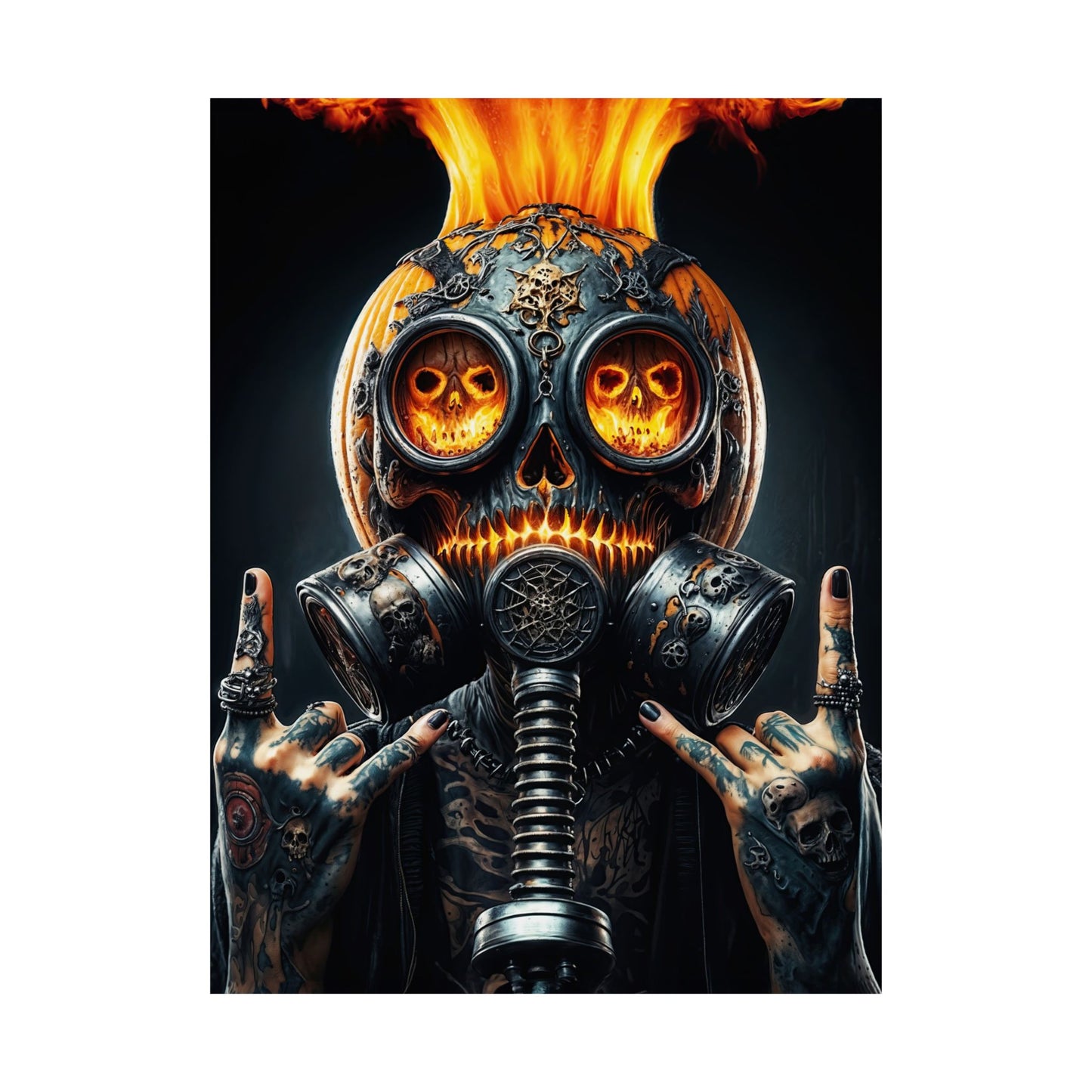 The Inferno Warden  Matte Vertical Posters