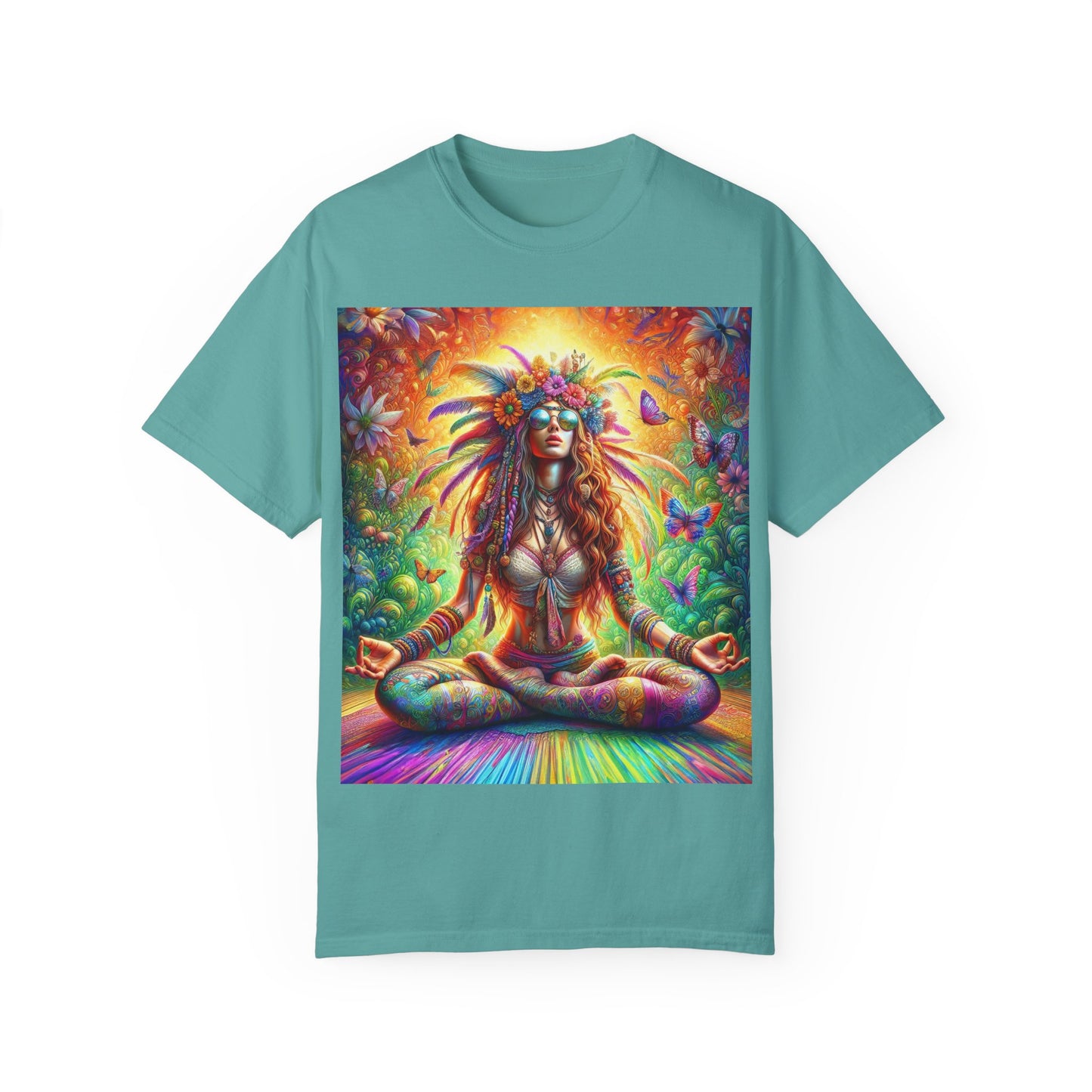 Mystical Meditation: A Journey Within Unisex Garment-Dyed T-shirt