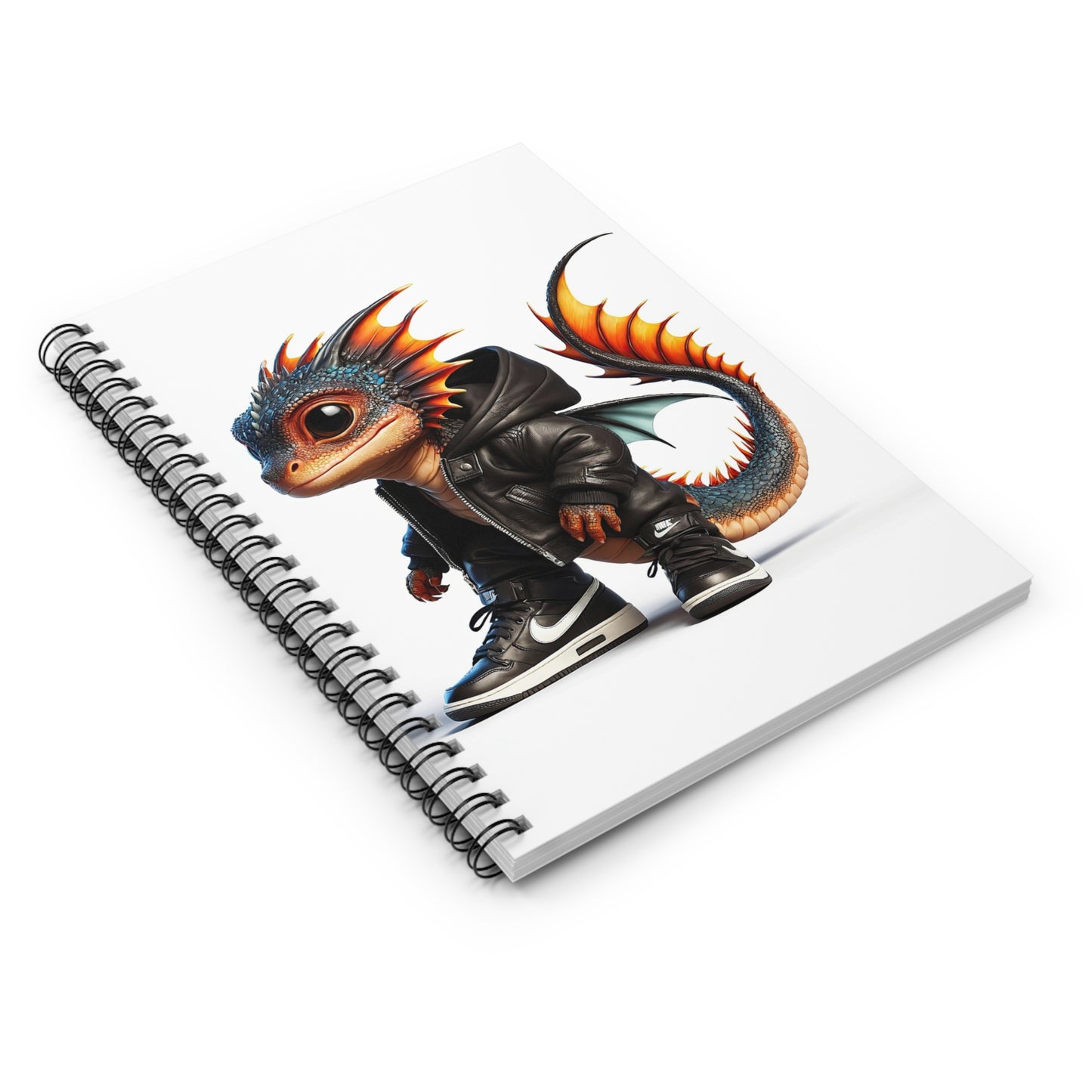 Scales and Sneakers: The Tale of Bloomtail the Baby Dragon - Spiral Notebook