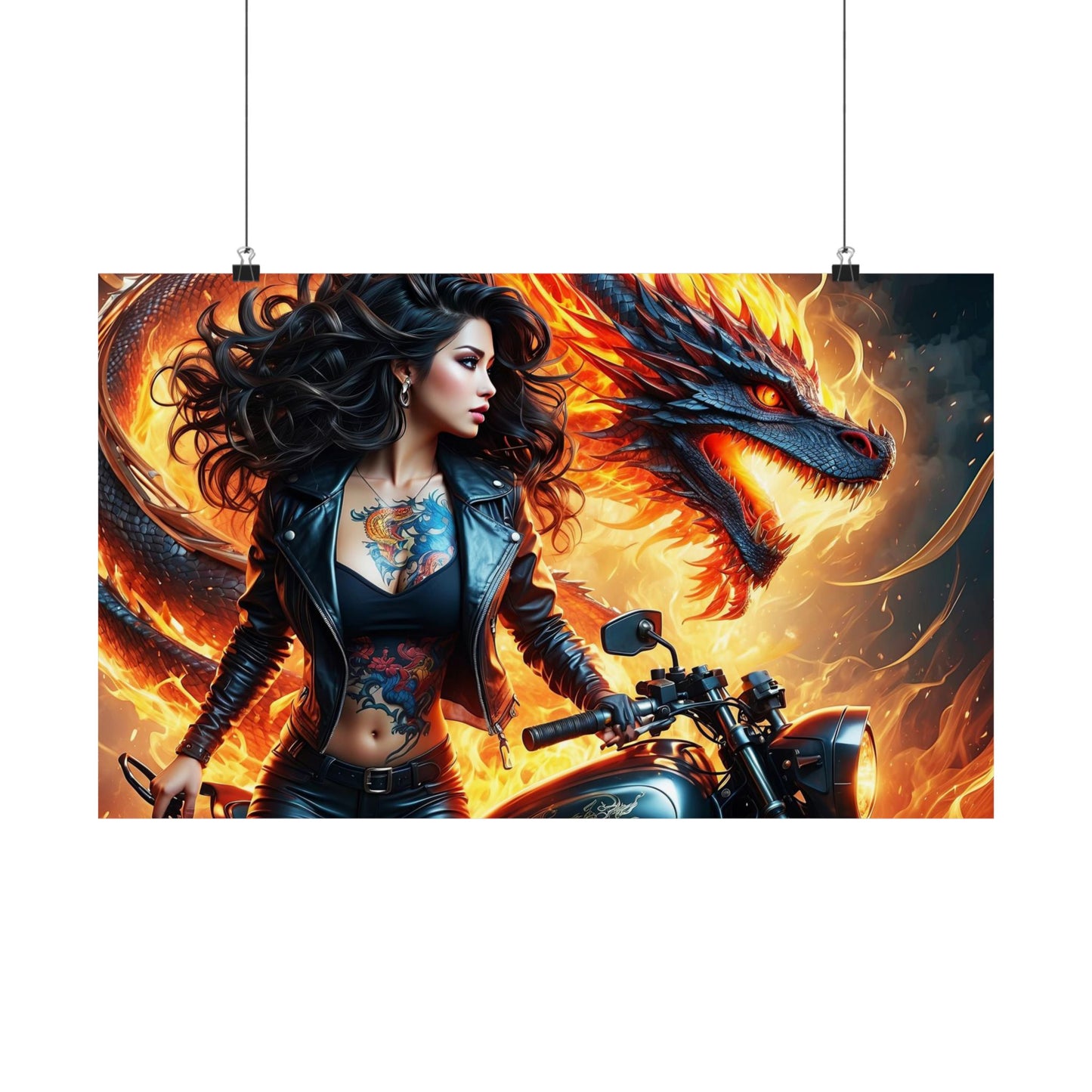 Flames of Destiny Matte Horizontal Posters