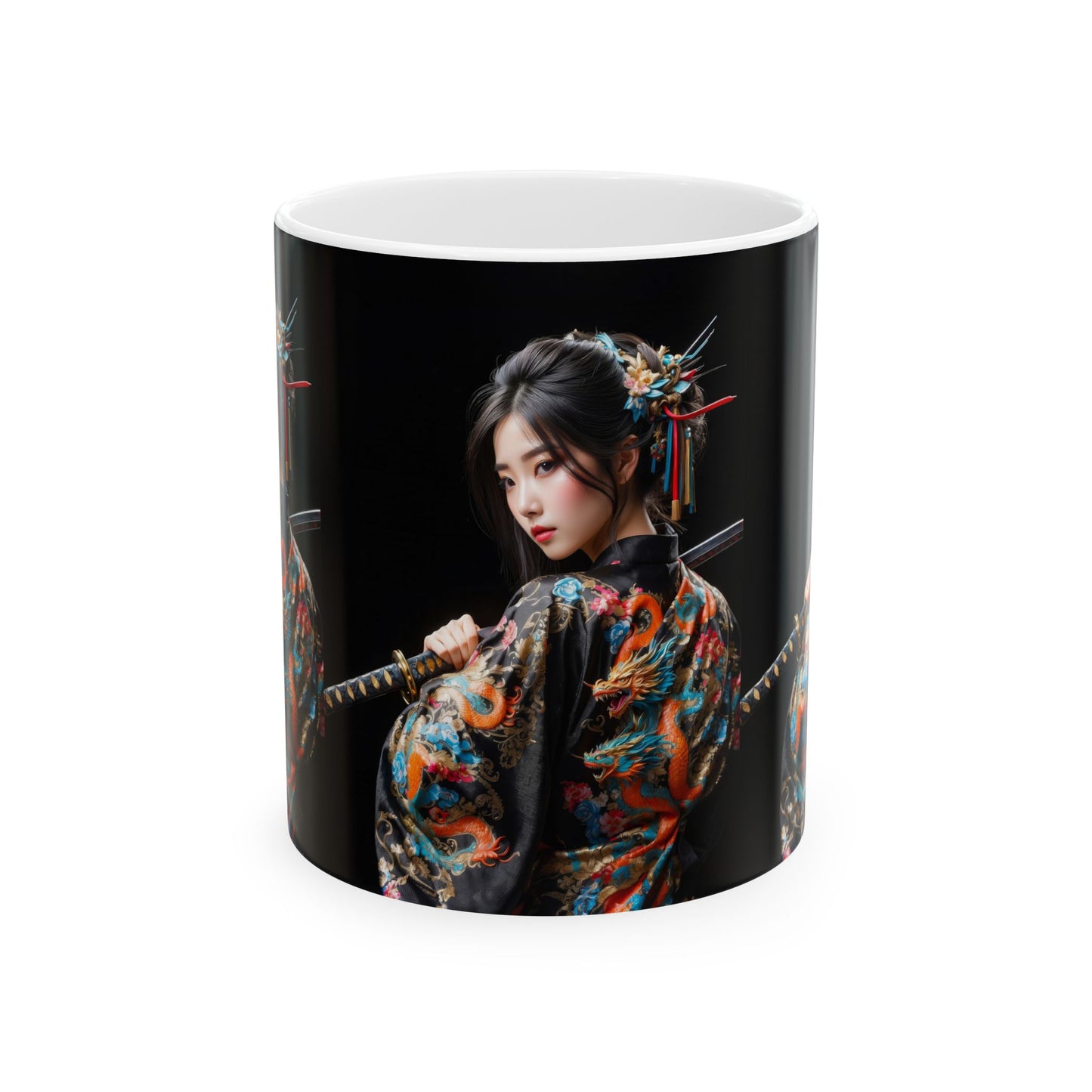 Dragon Damsel Ceramic Mug, 11oz