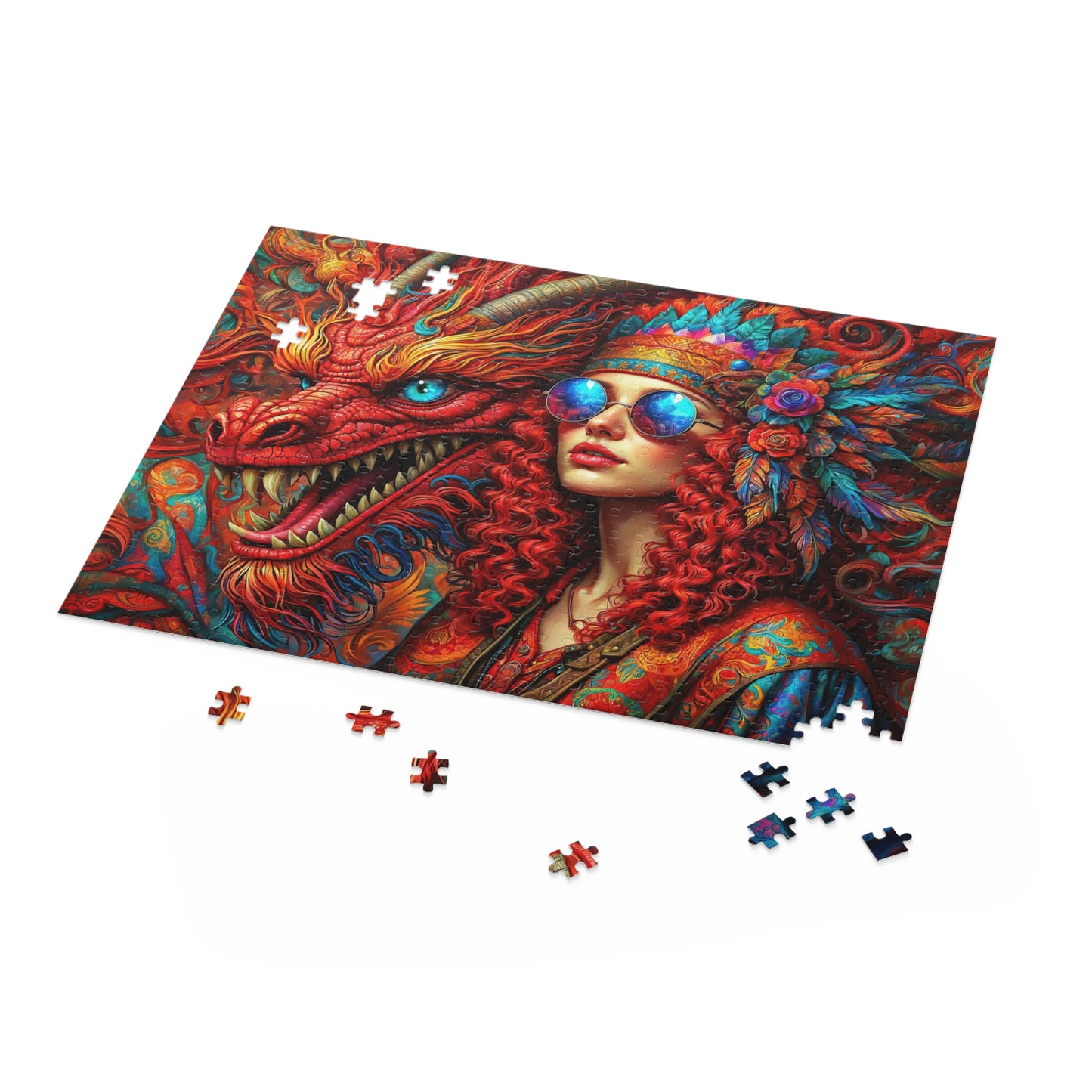 Mystical Fusion: Dragon's Enigma Puzzle (120, 252, 500-Piece)