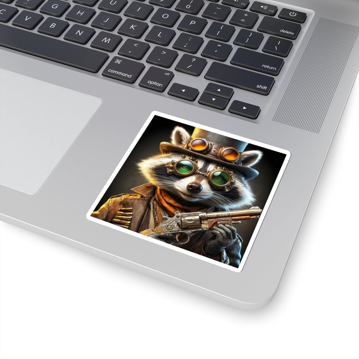 Steam Raccoon Kiss-Cut Stickers