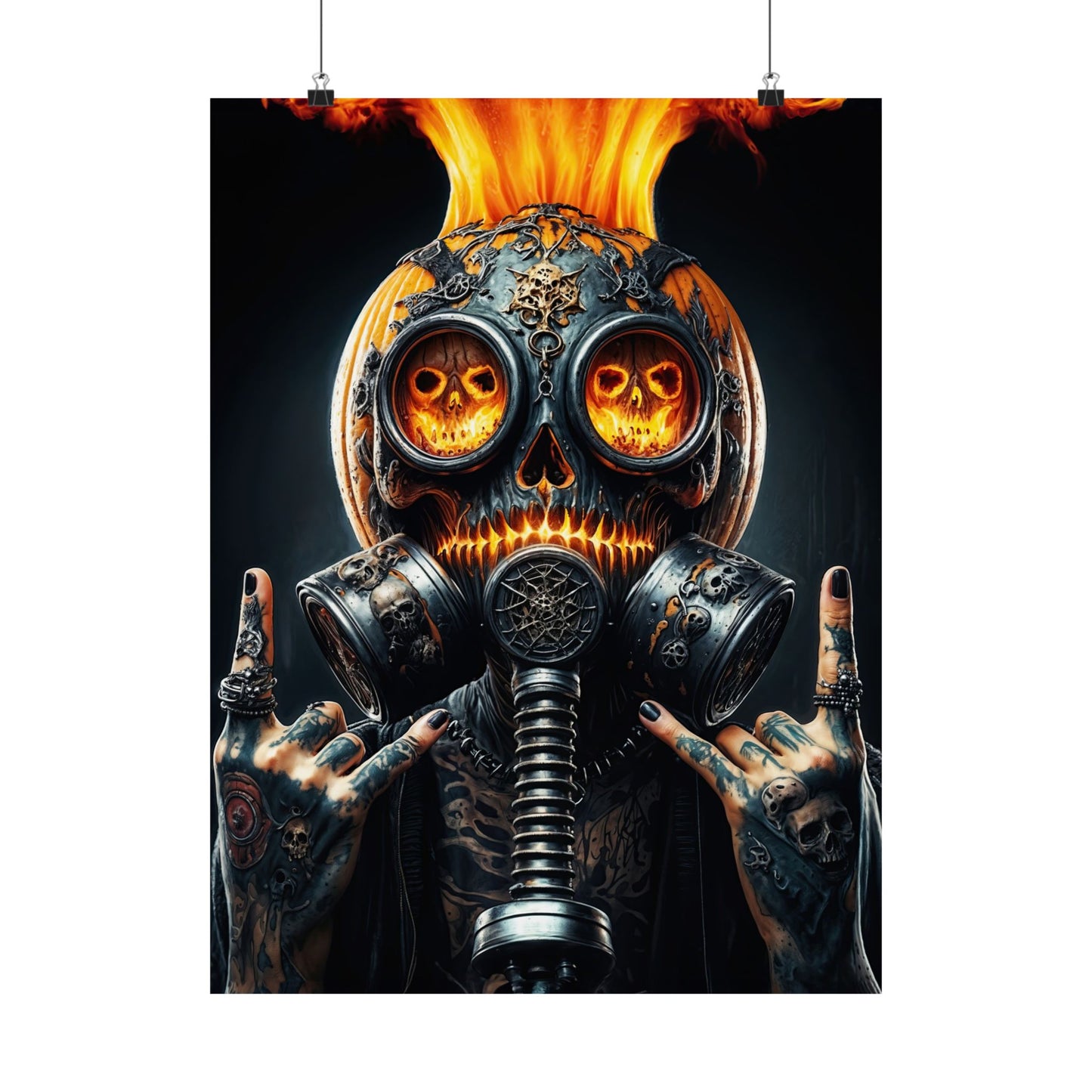 The Inferno Warden  Matte Vertical Posters