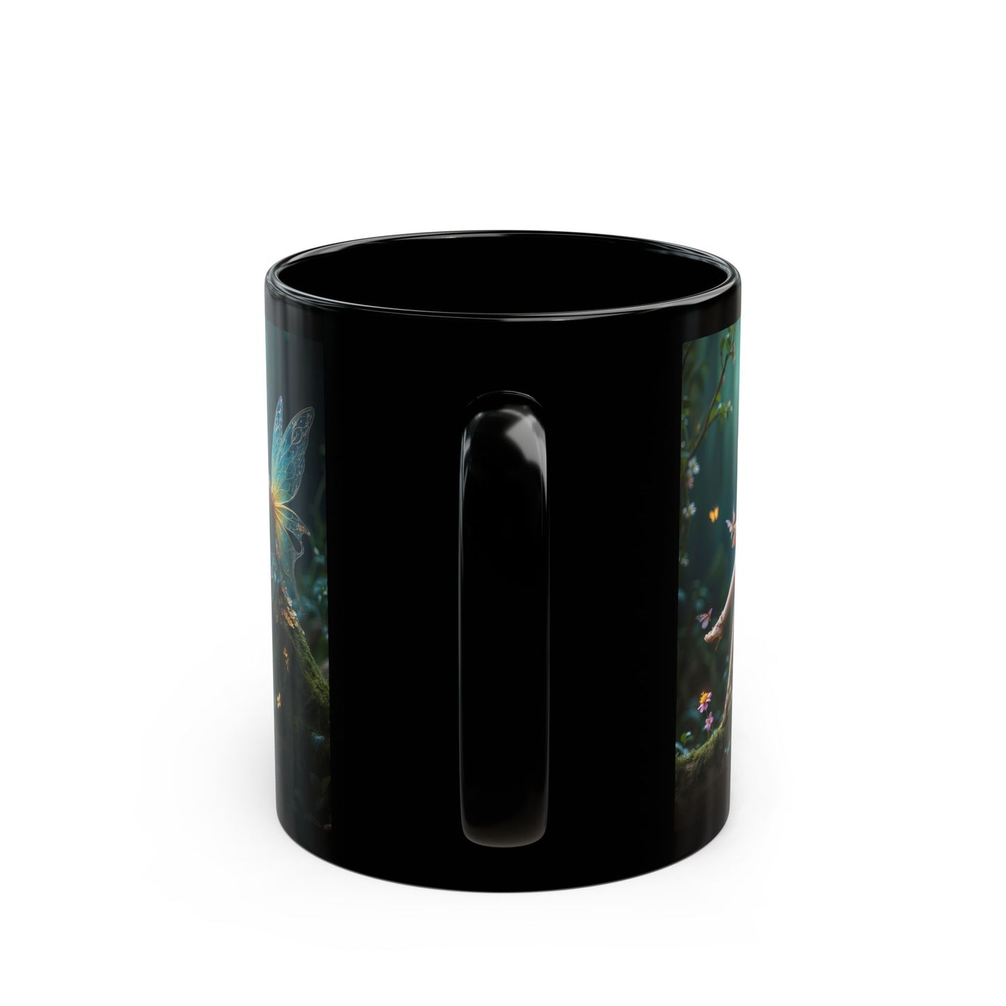 Whispers of the Enchanted Glen Black Mug (11oz, 15oz)