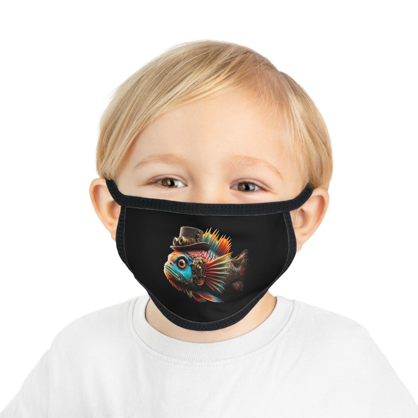 Steampunk Cichlid Kid's Face Mask