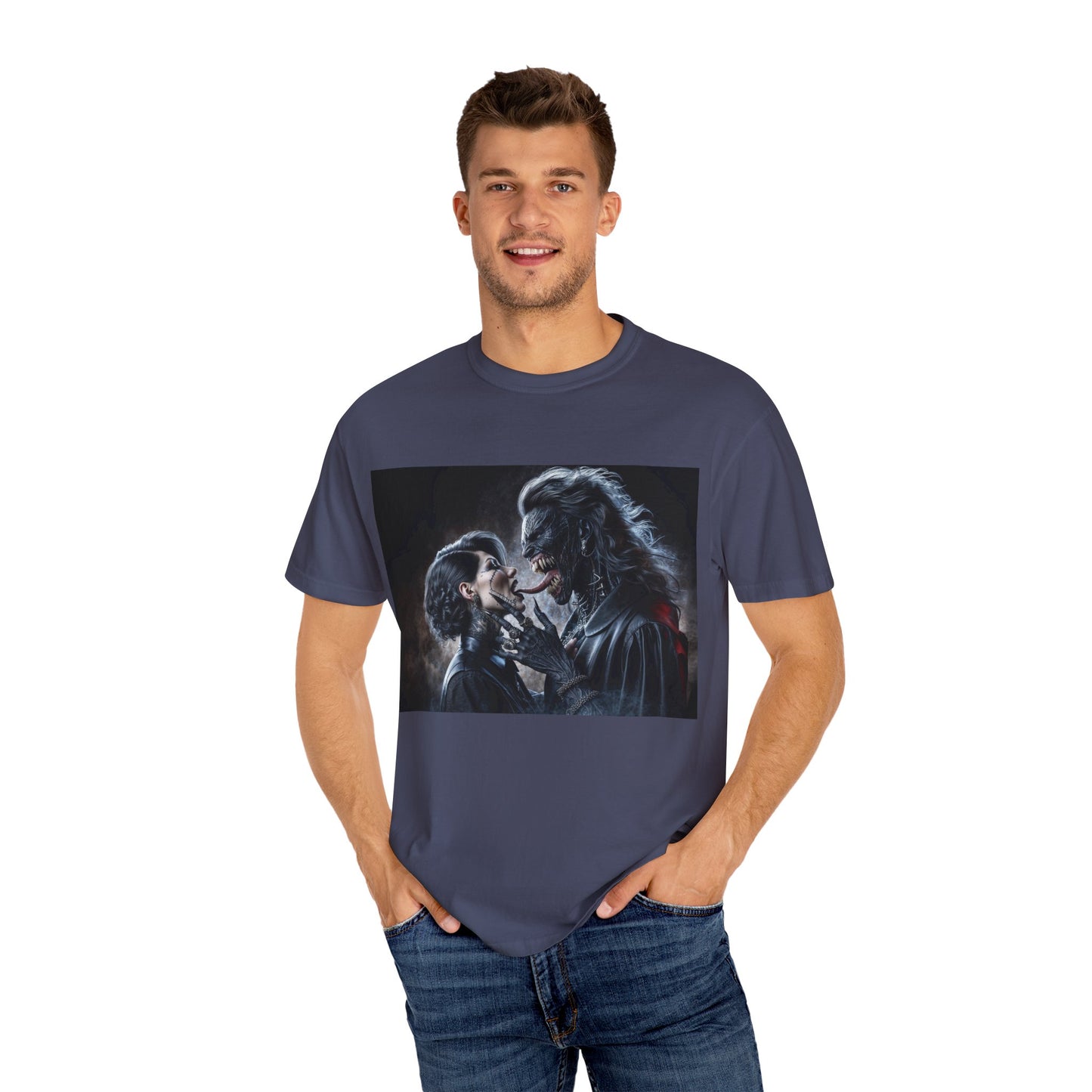 The Demons Kiss Unisex Garment-Dyed T-shirt