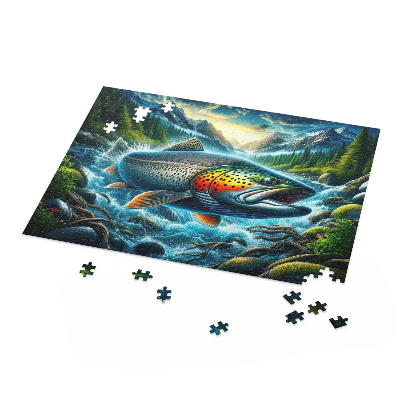 Wild Wonder: Salmon Splash Puzzle Collection Puzzle (120, 252, 500-Piece)