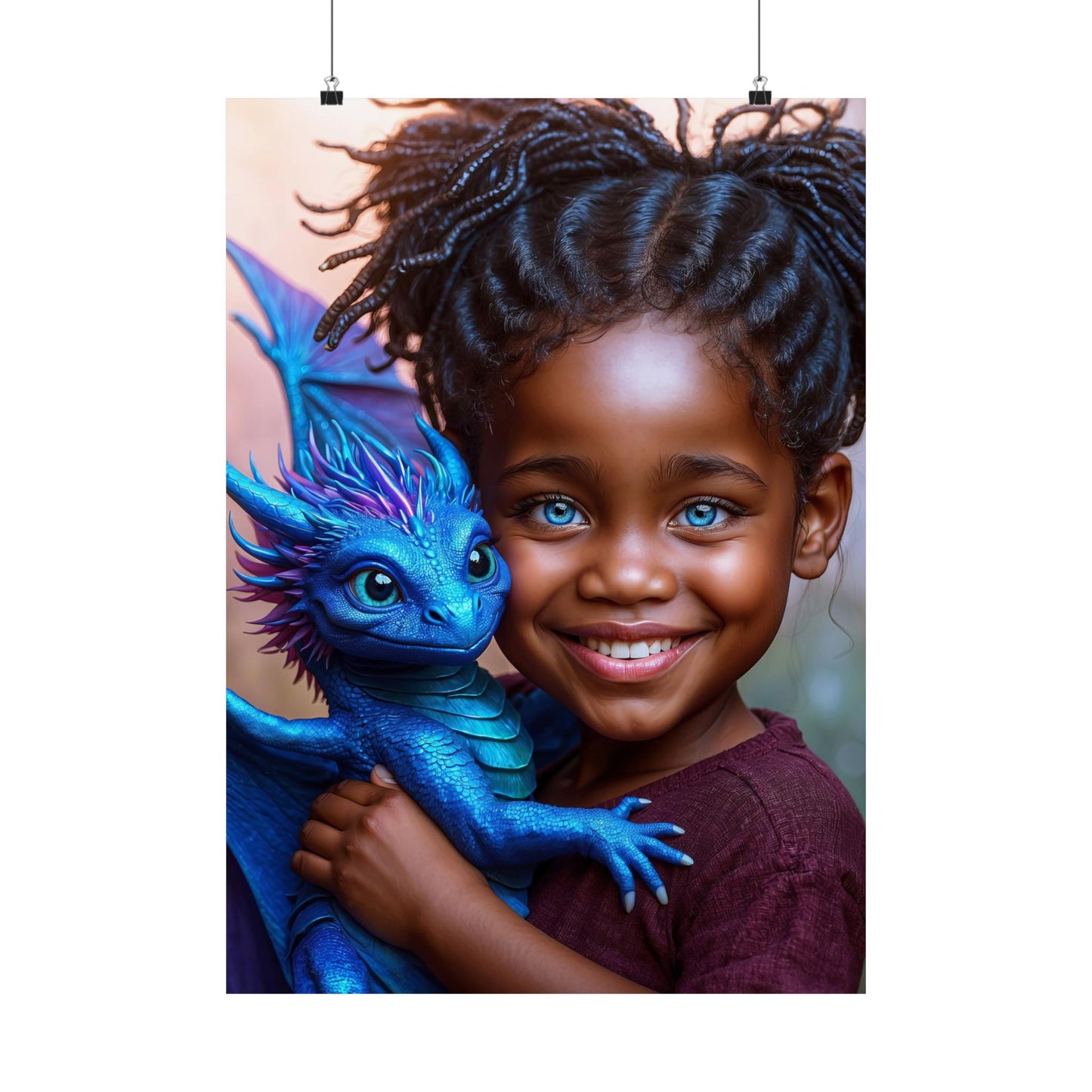 Whispers of Draconic Bonds Matte Vertical Posters