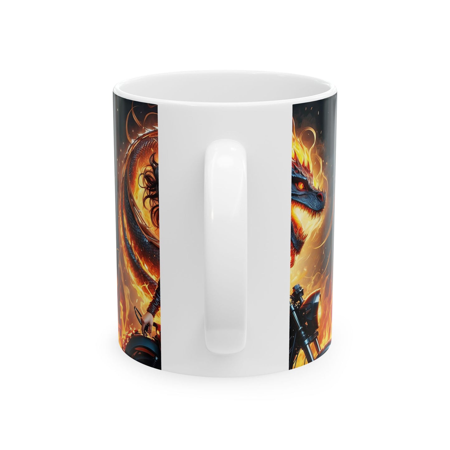 Flames of Destiny Ceramic Mug, 11oz