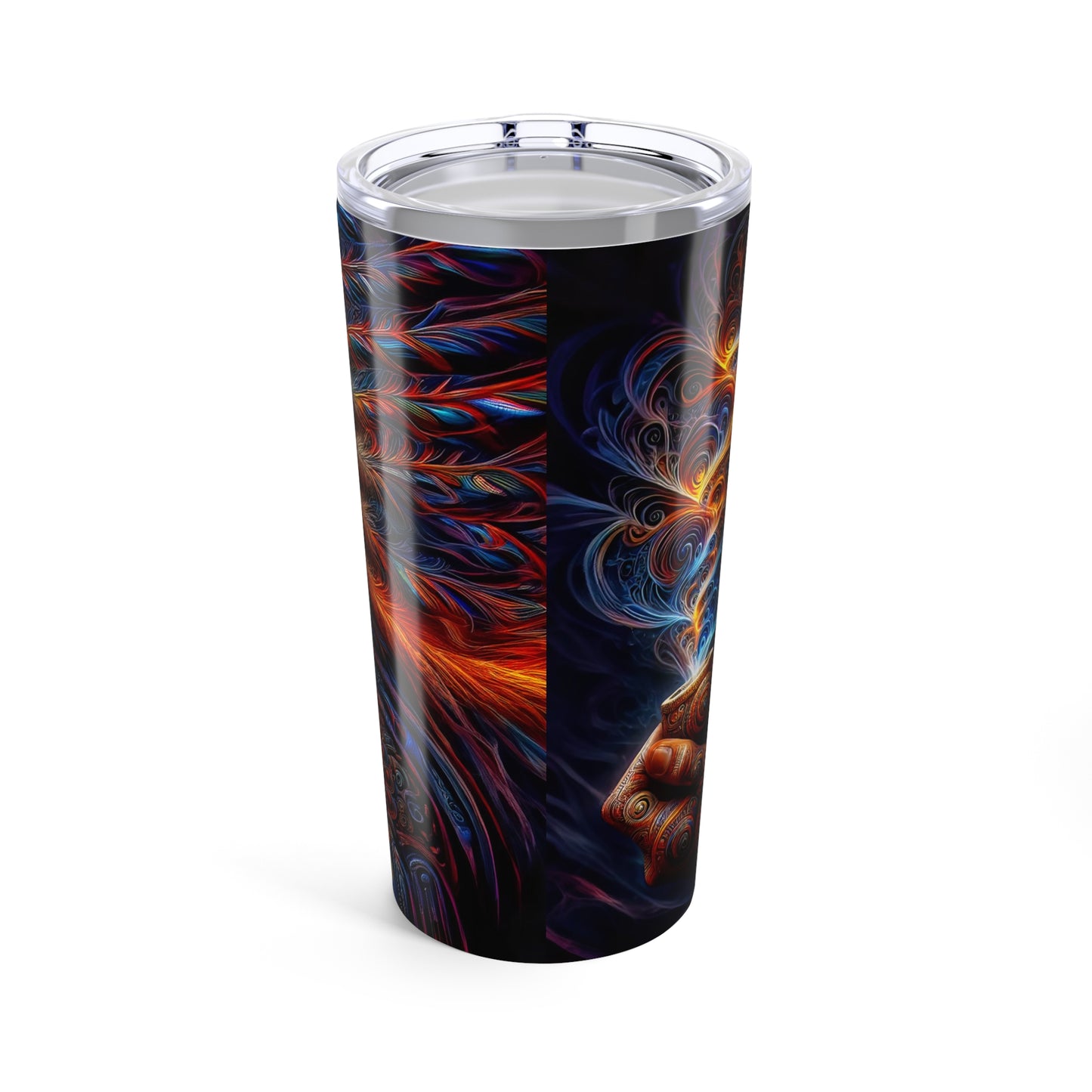 Ephemeral Echoes: Fractal Chief's Dance Tumbler 20oz