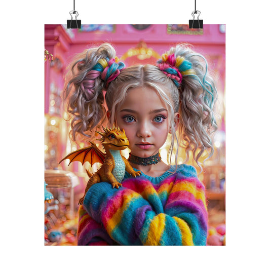 Lily's Magical Companion Matte Vertical Posters