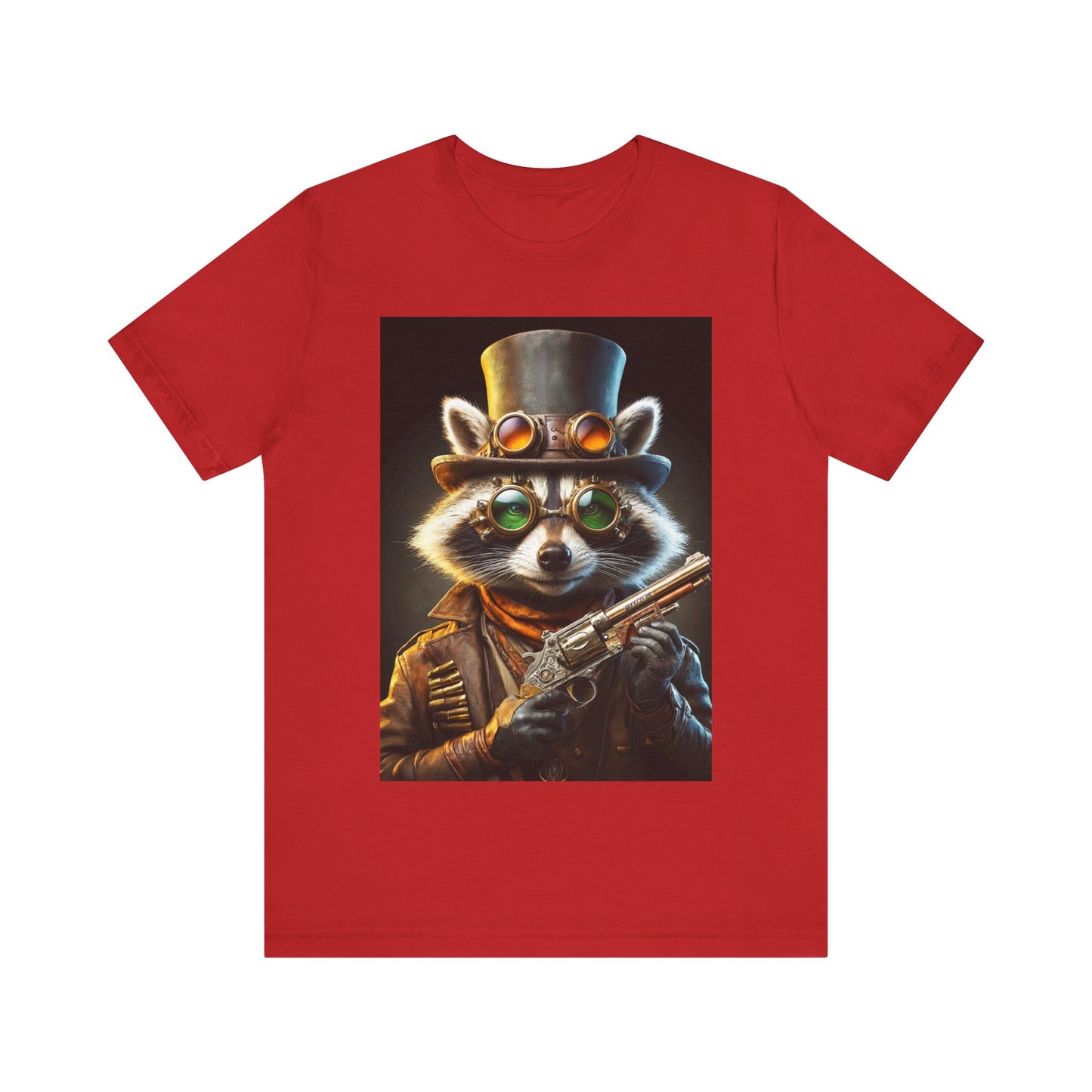 Steam Raccoon Unisex Jersey Short Sleeve Tee