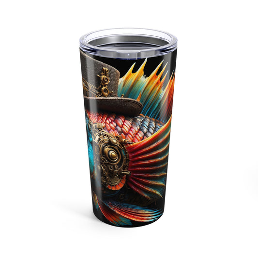 Steampunk Cichlid Tumbler 20oz