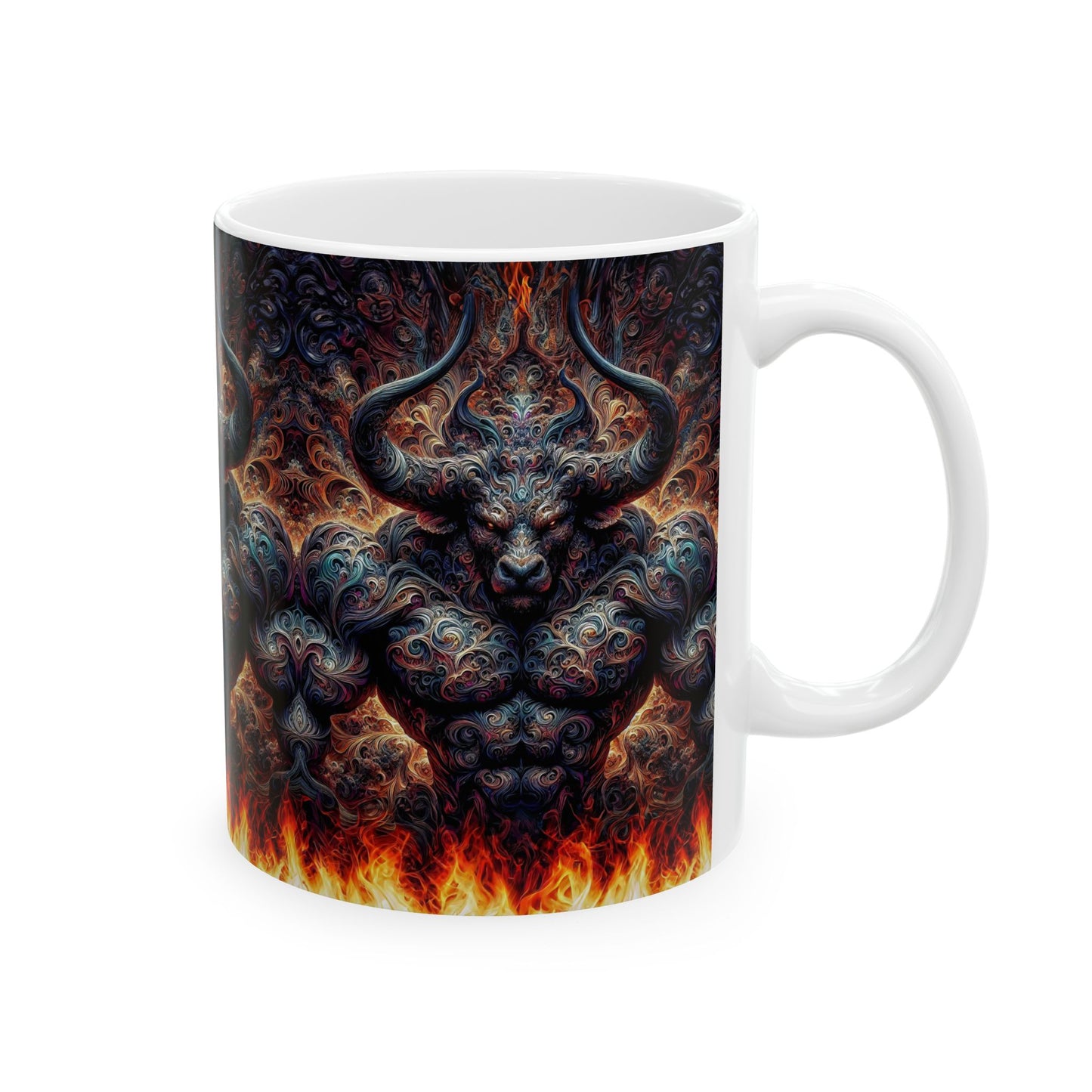 Pyrothrax's Ember Brew Fantasy Art Ceramic Mug 11oz