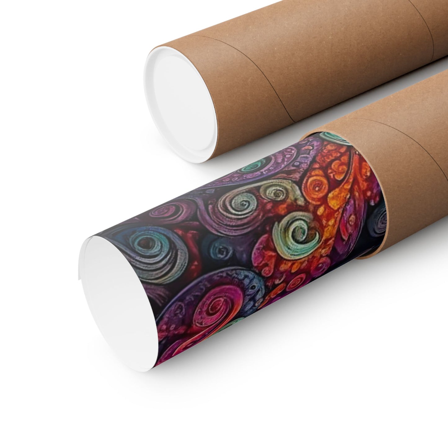 Tranquil Reverie: PEACE Hippy Dragon Matte Vertical Posters