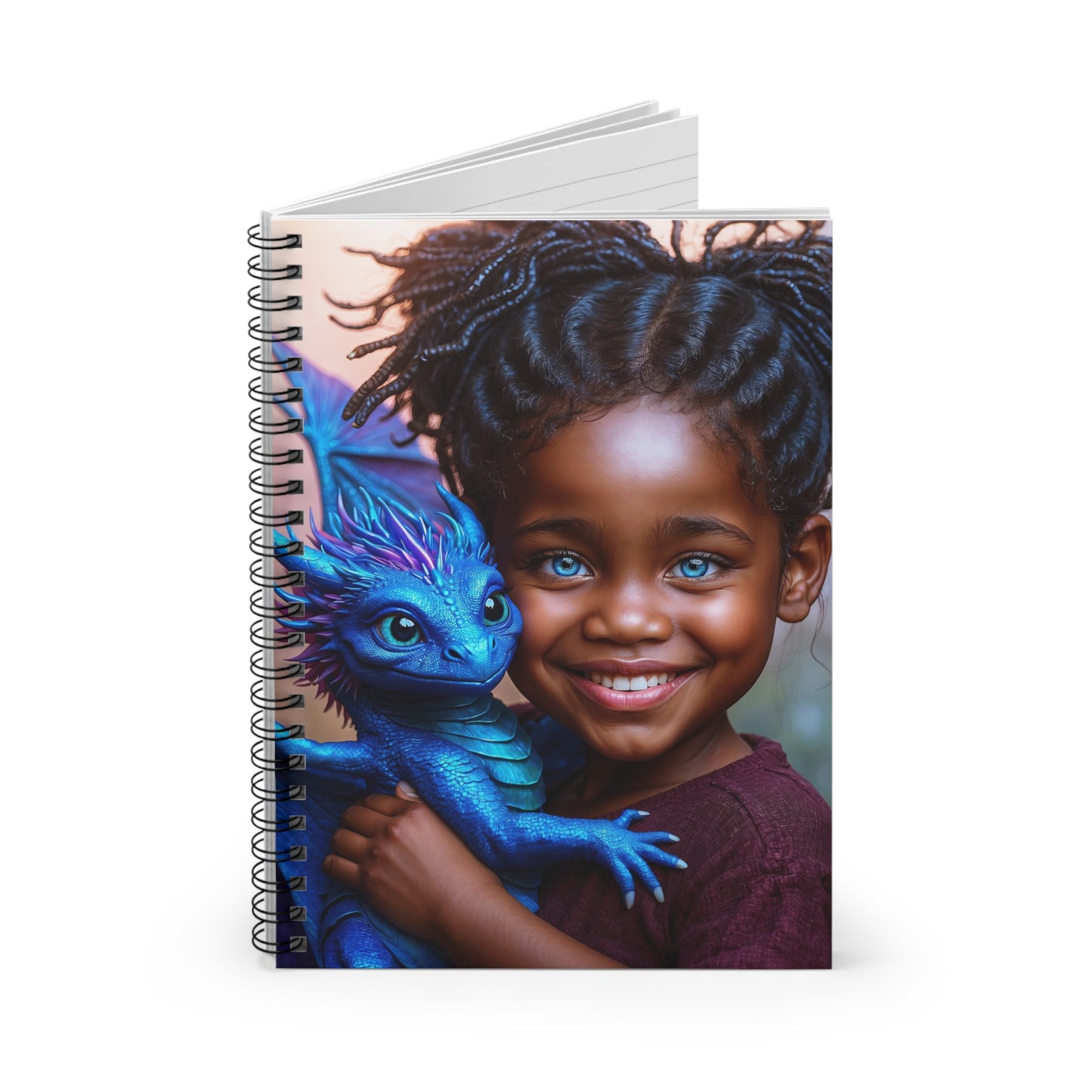 Whispers of Draconic Bonds Spiral Notebook - Ruled Line