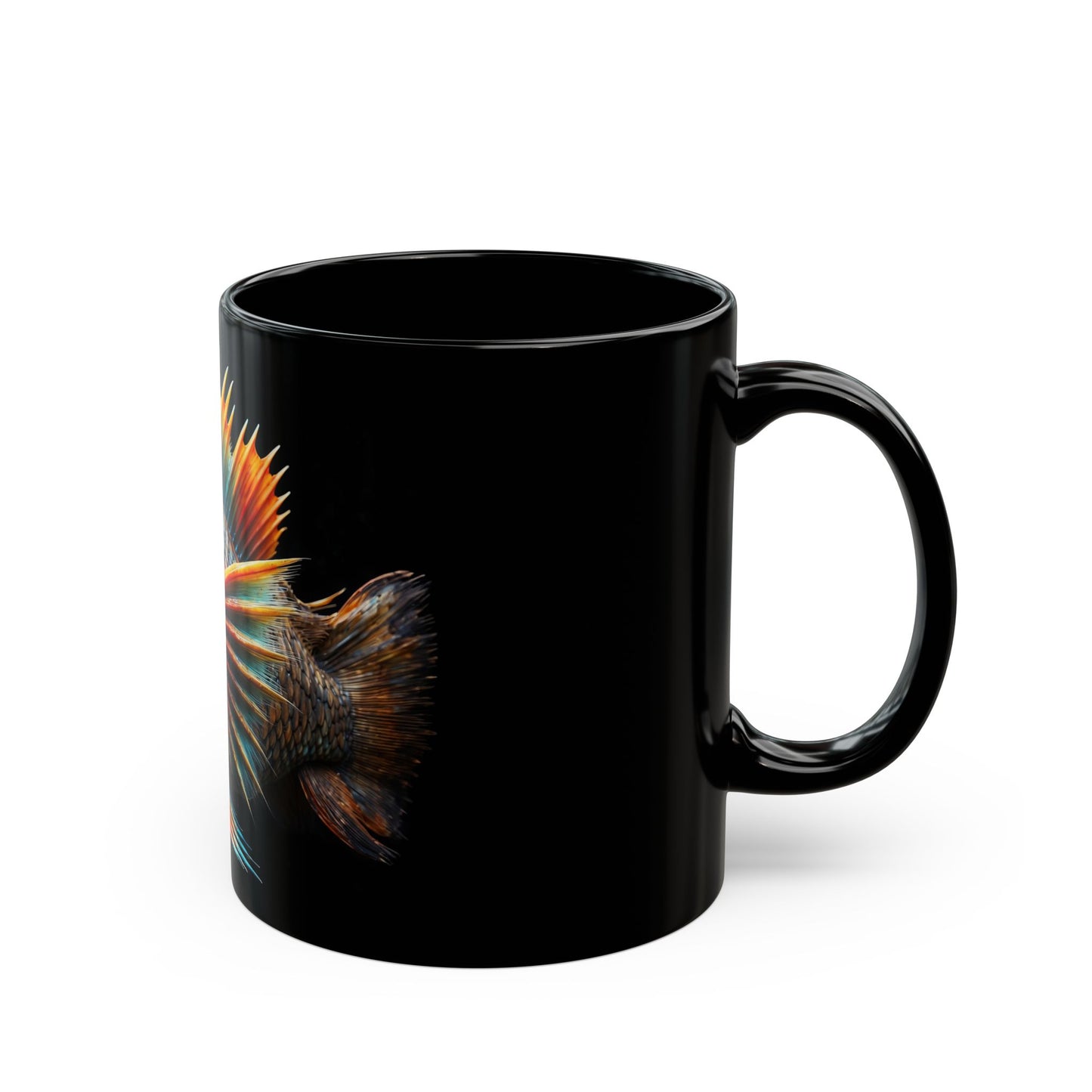 Steampunk Cichlid Black Mug (11oz, 15oz)