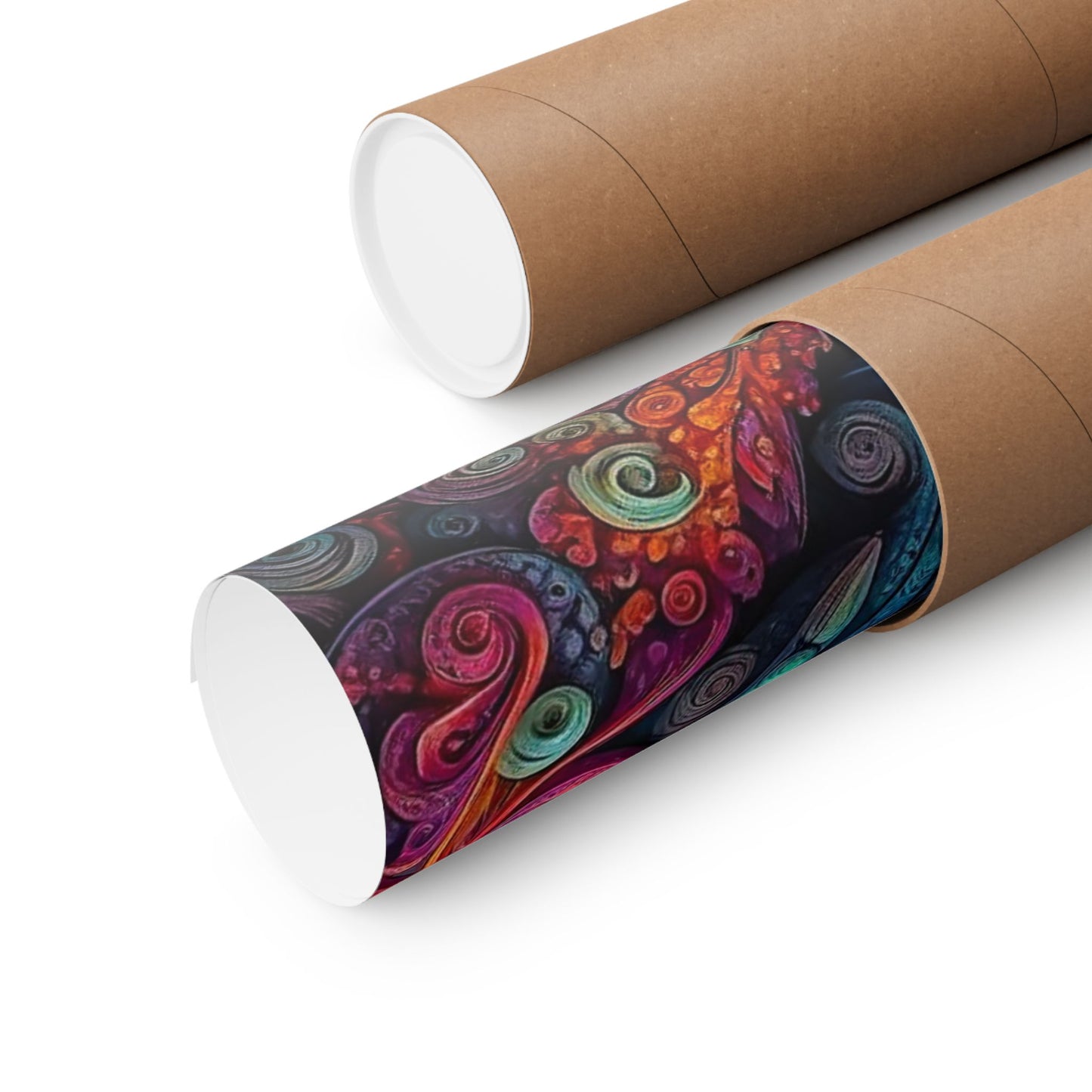 Tranquil Reverie: PEACE Hippy Dragon Matte Vertical Posters