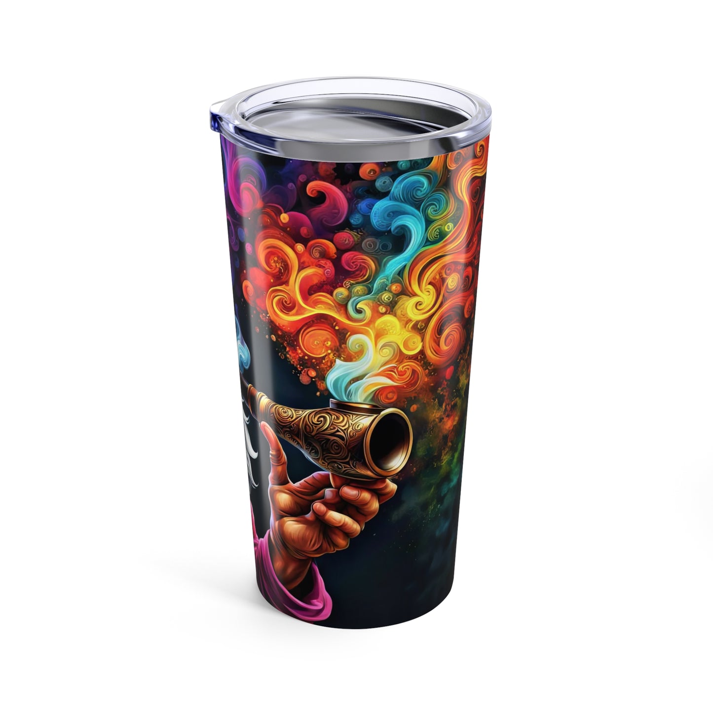 Whispers of Enchantment: The Gnome's Kaleidoscopic Reverie Tumbler 20oz