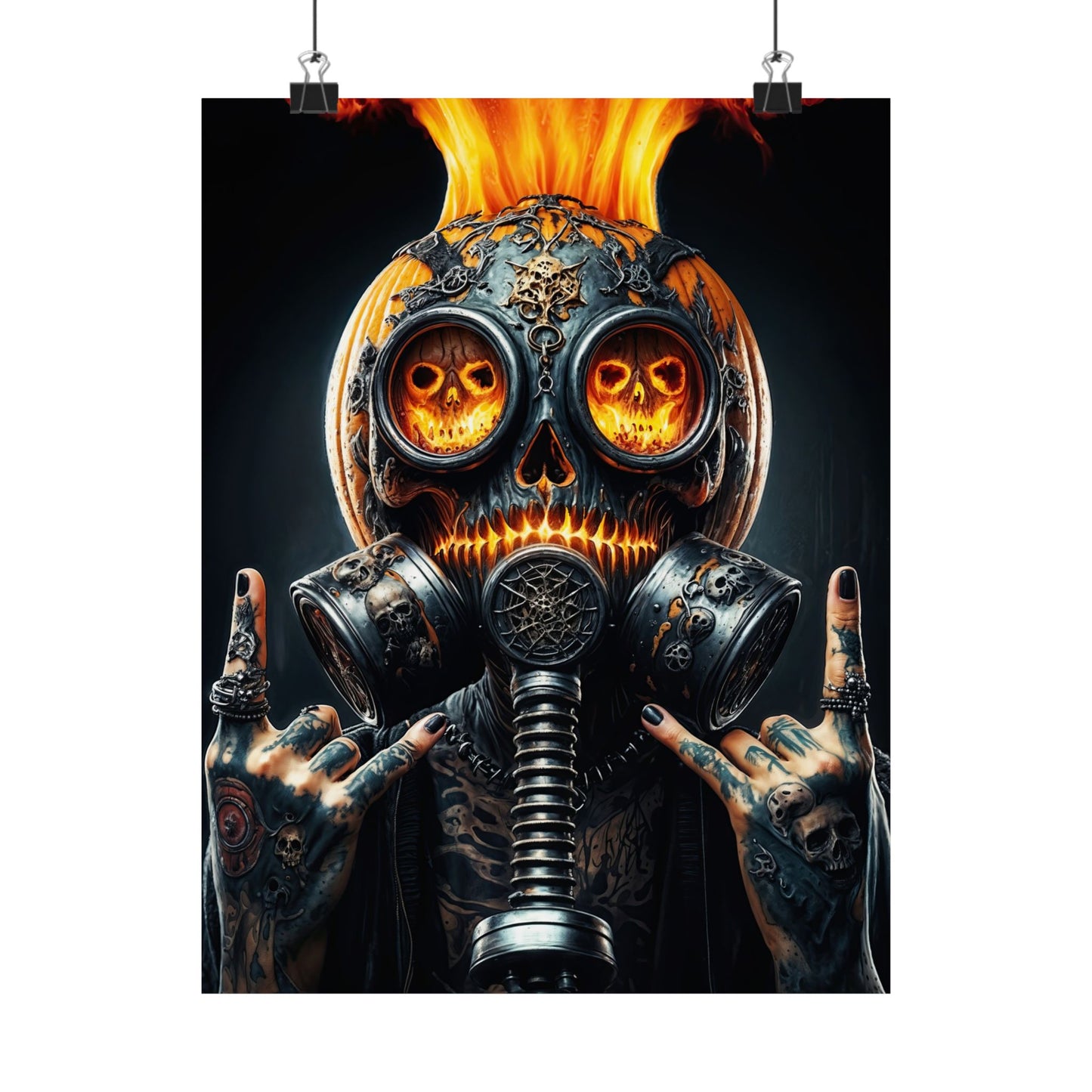 The Inferno Warden  Matte Vertical Posters